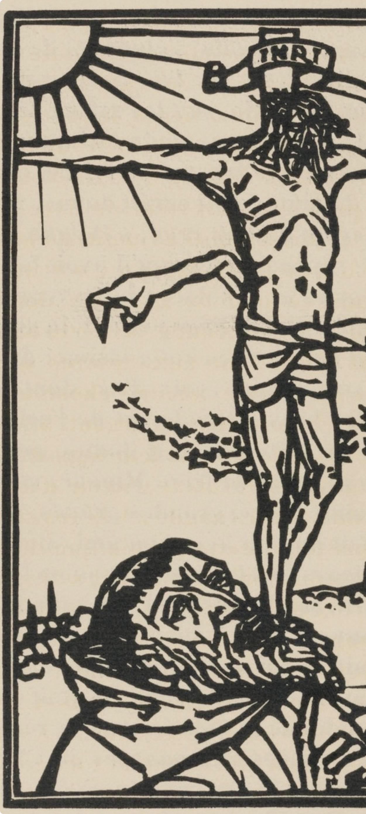 Émile Bernard, Composition (Morane, No. 100), Les Petites Fleurs de St. Françoise, Limited Edition Woodcut