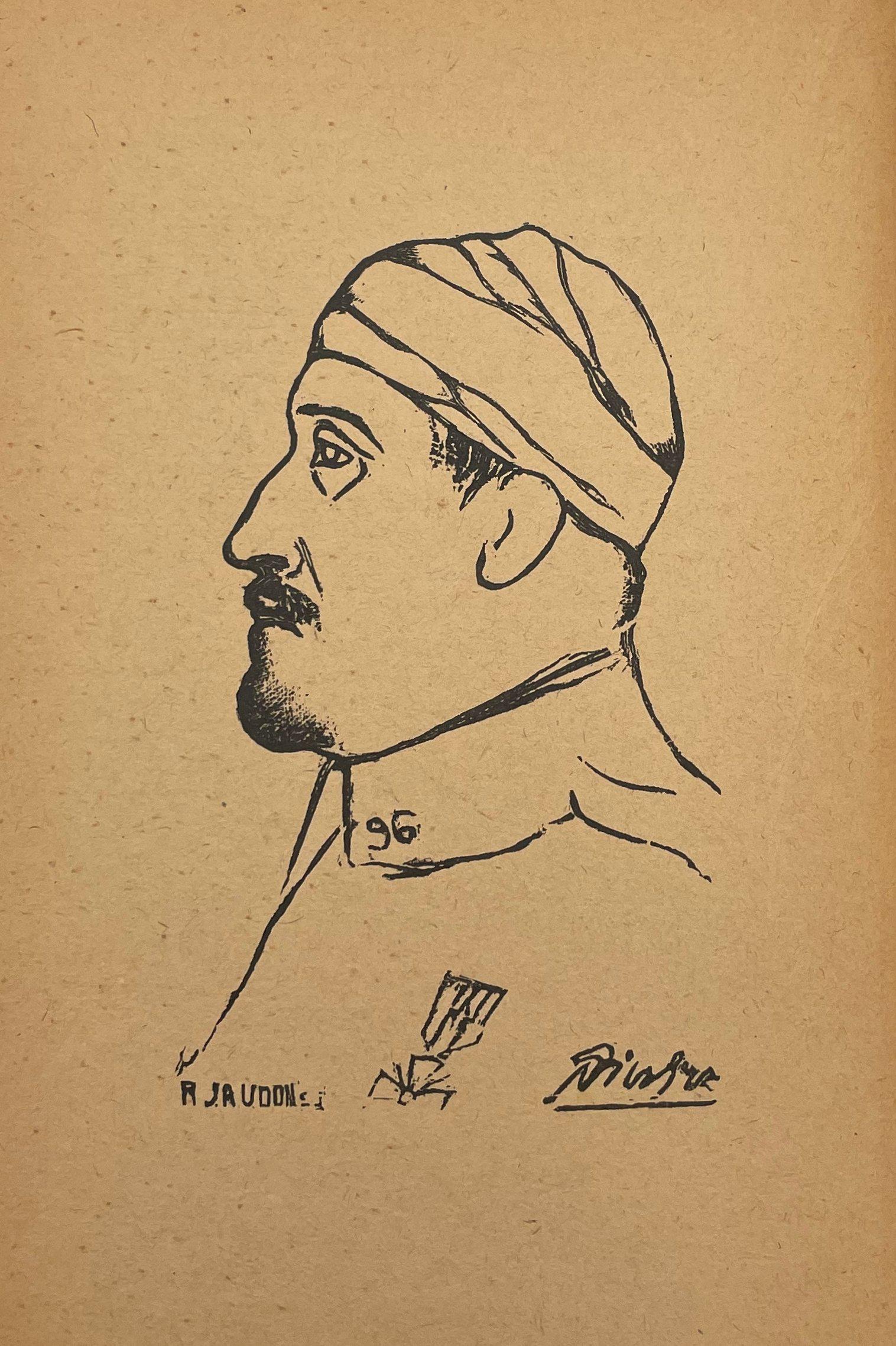 Pablo Picasso, Composition (Horodisch C2), Calligrammes, Limited Edition Woodcut