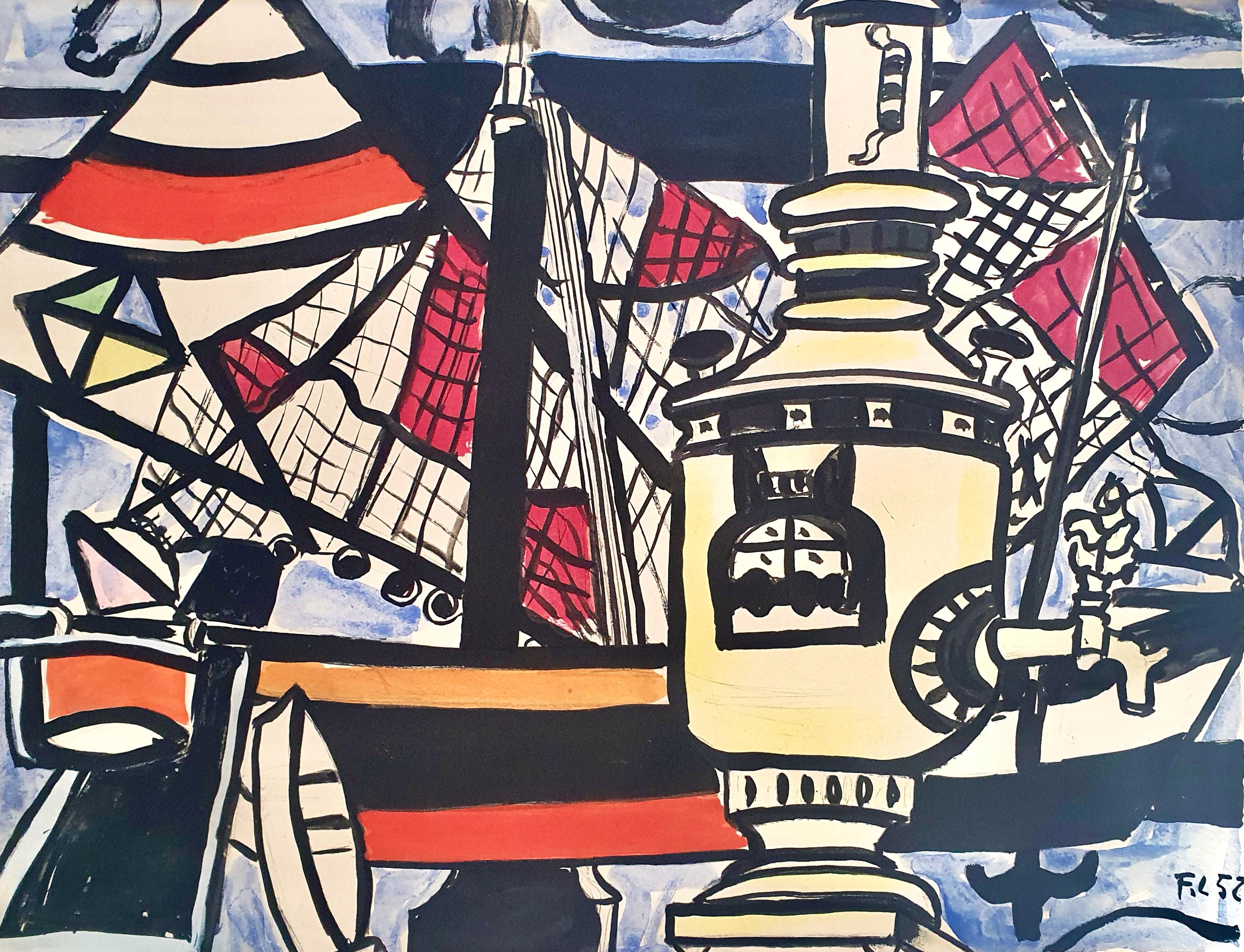Fernand Léger, Composition, Contrastes, Limited Edition Lithograph