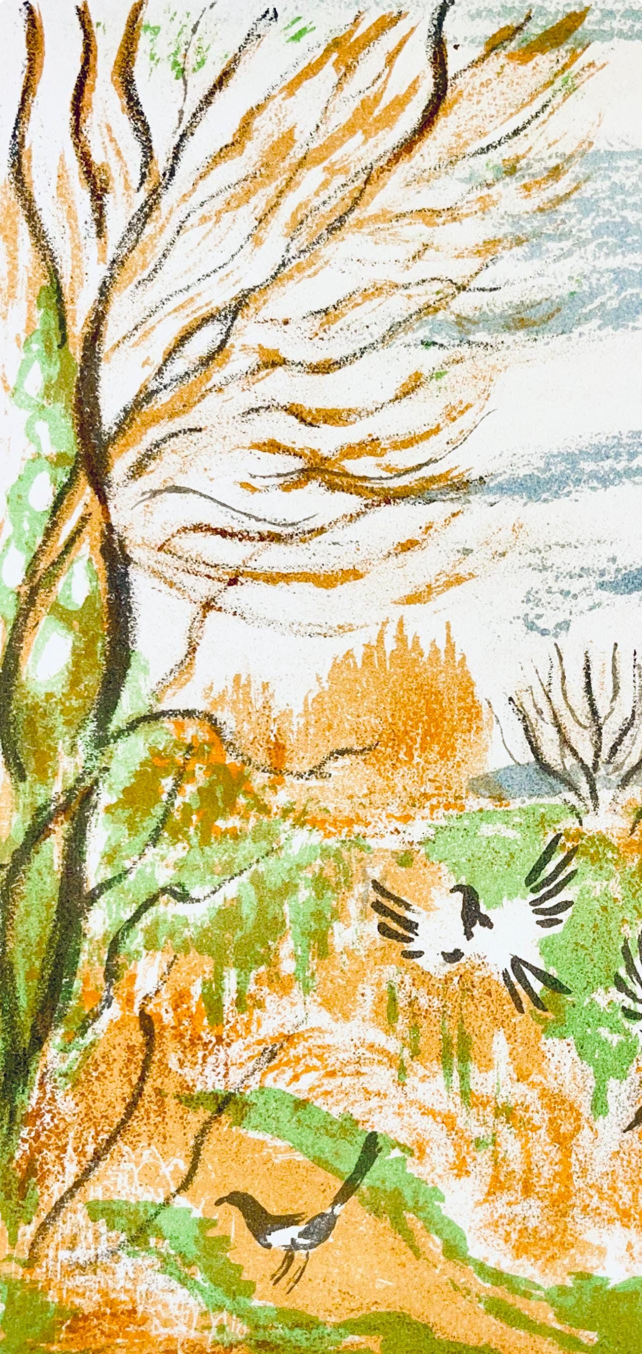 Maurice Mourlot, Composition, de Goupil a Margot, Histoires De Bêtes, Limited Edition Lithograph