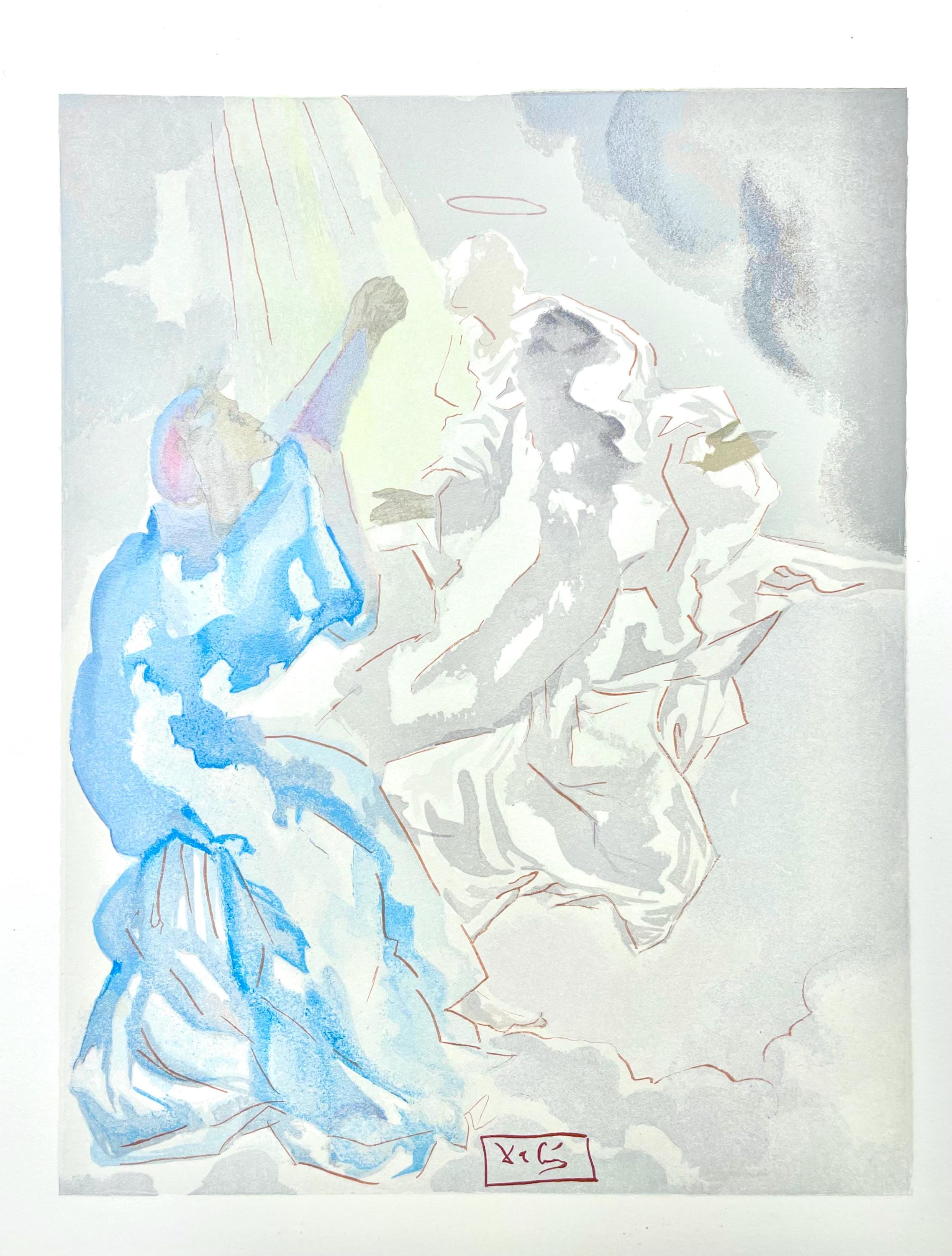 Salvador Dali, Paradies V (Field 189-200; Michler/Löpsinger 1039-1138), Die Göttliche Komödie, Signed, Limited Edition Woodcut