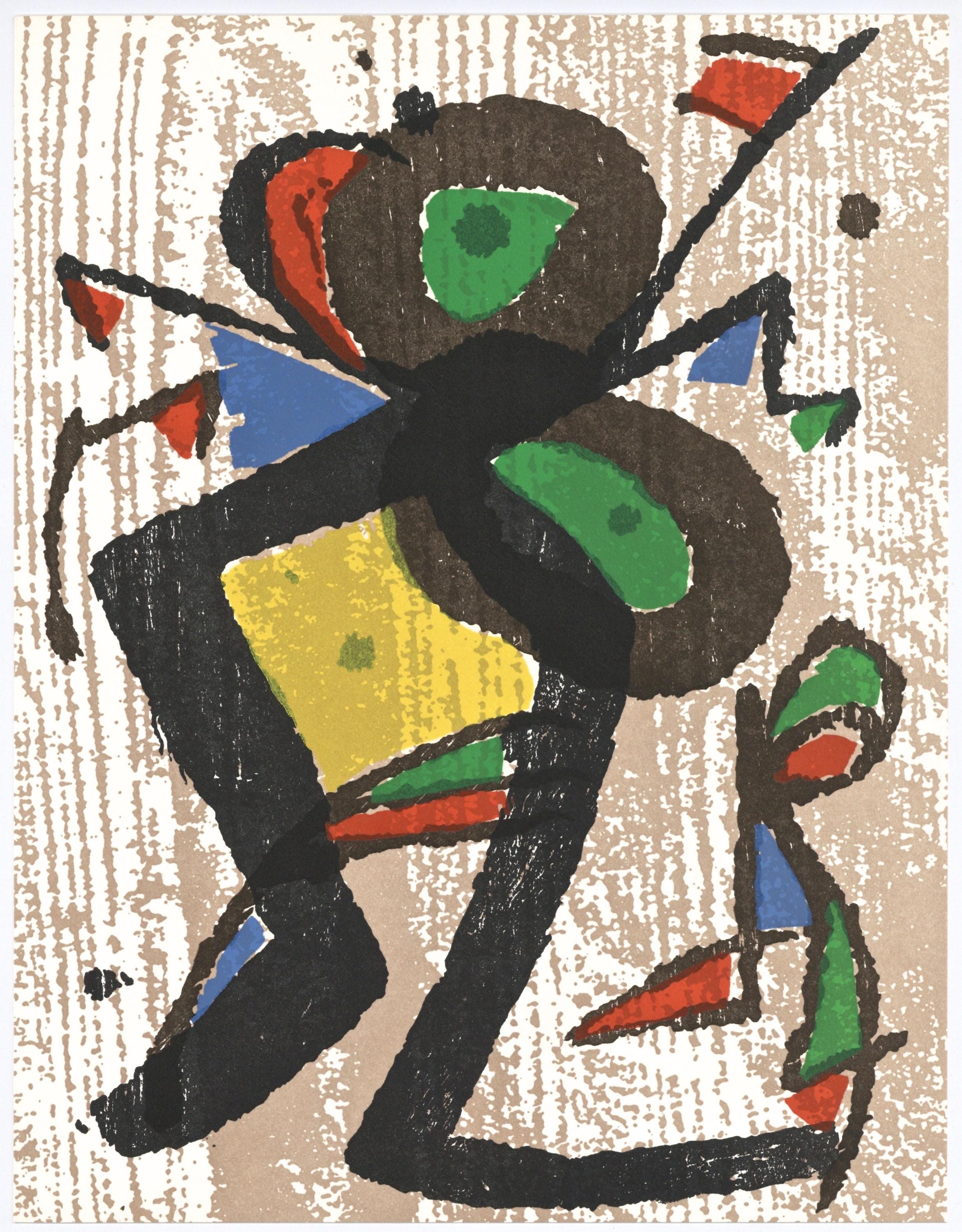 Joan Miró, Composition (Dupin 1290), Miró Graveur, Limited Edition Woodcut