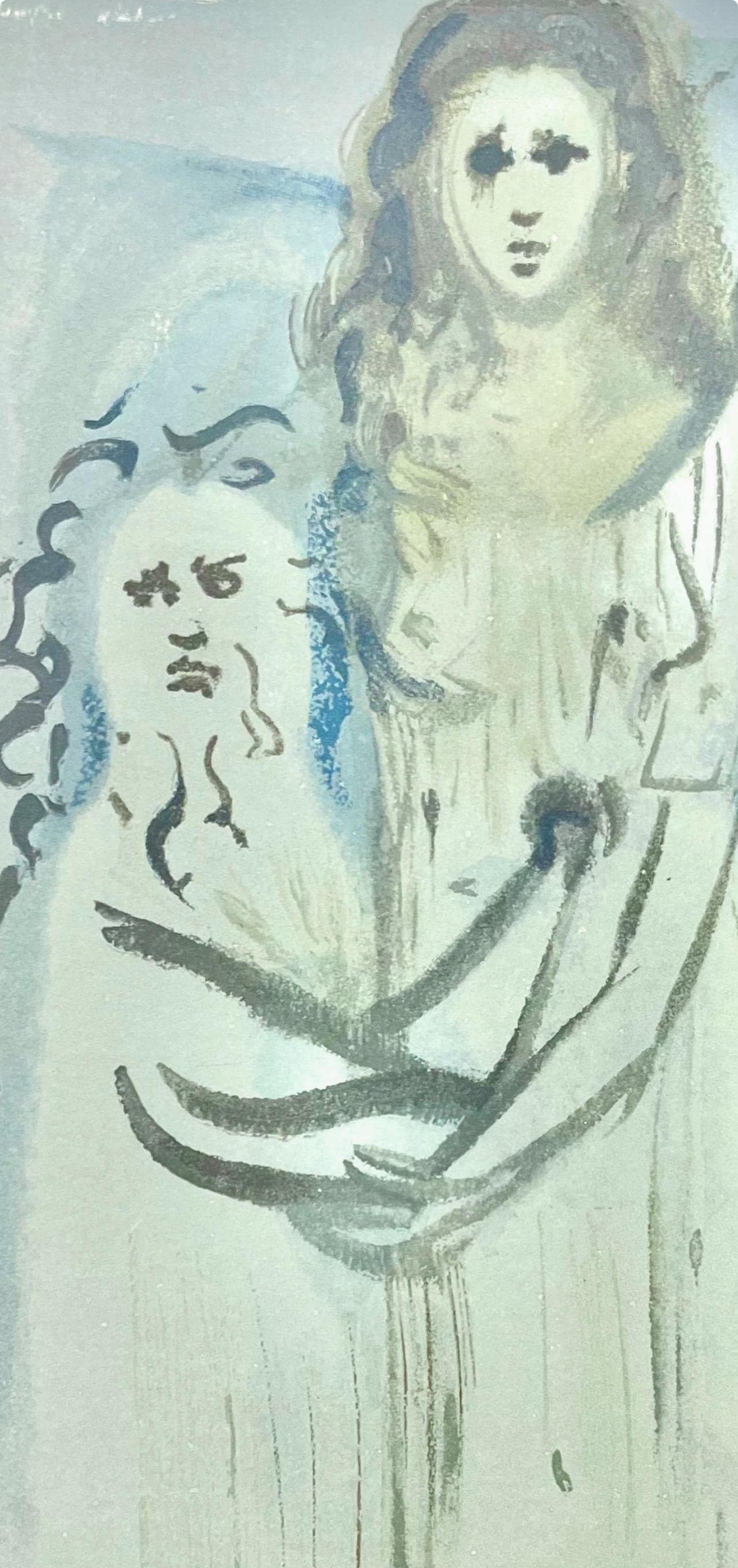 Salvador Dali, Fegefeuer XVI (Field 189-200; Michler/Löpsinger 1039-1138), Die Göttliche Komödie, Signed, Limited Edition Woodcut