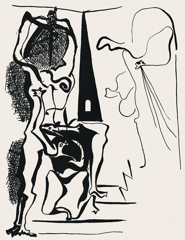 Pablo Picasso, Composition (Monod 10485), Hélène chez Archive de Illustrations de Pablo Picasso, Limited Edition Woodcut