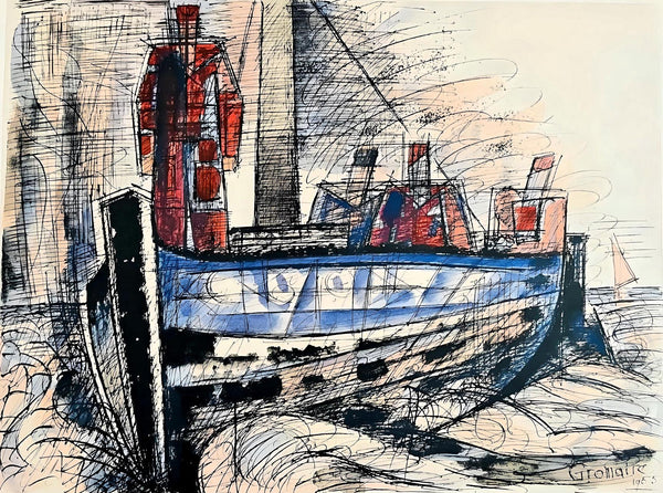 Marcel Gromaire, Composition, Éloge de Gromaire, Limited Edition Lithograph