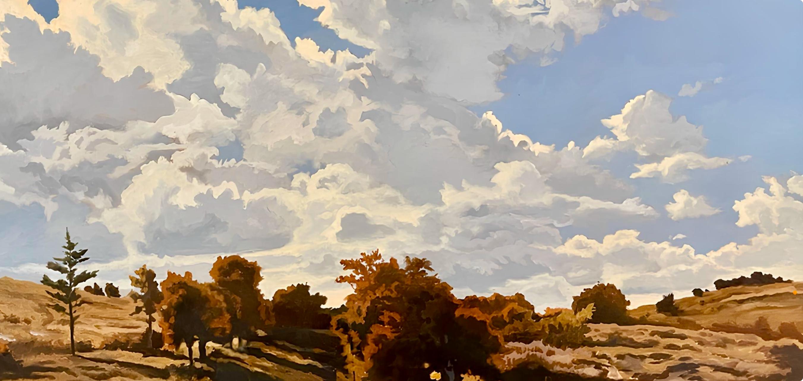 Ian Hornak, Pastoral Landscape, Original Painting (50 x 72 inches)