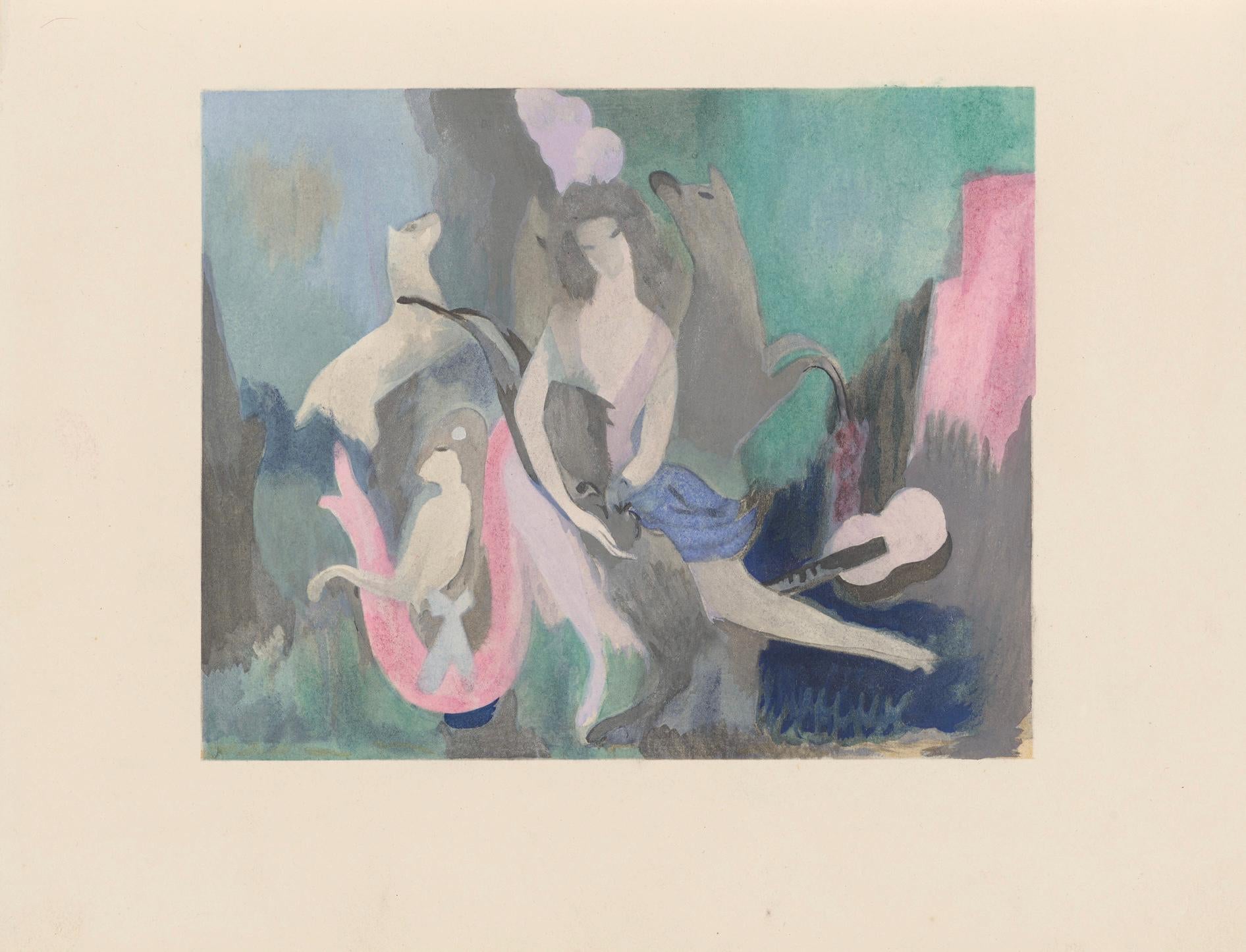 Marie Laurencin, Composition, Les Biches, Limited Edition Lithograph