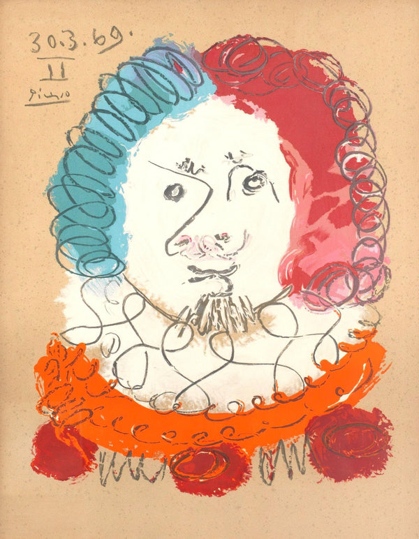 Pablo Picasso, Composition (Orozco 207-261), Vingt-Neuf Portraits Imaginaires, Limited Edition Lithograph