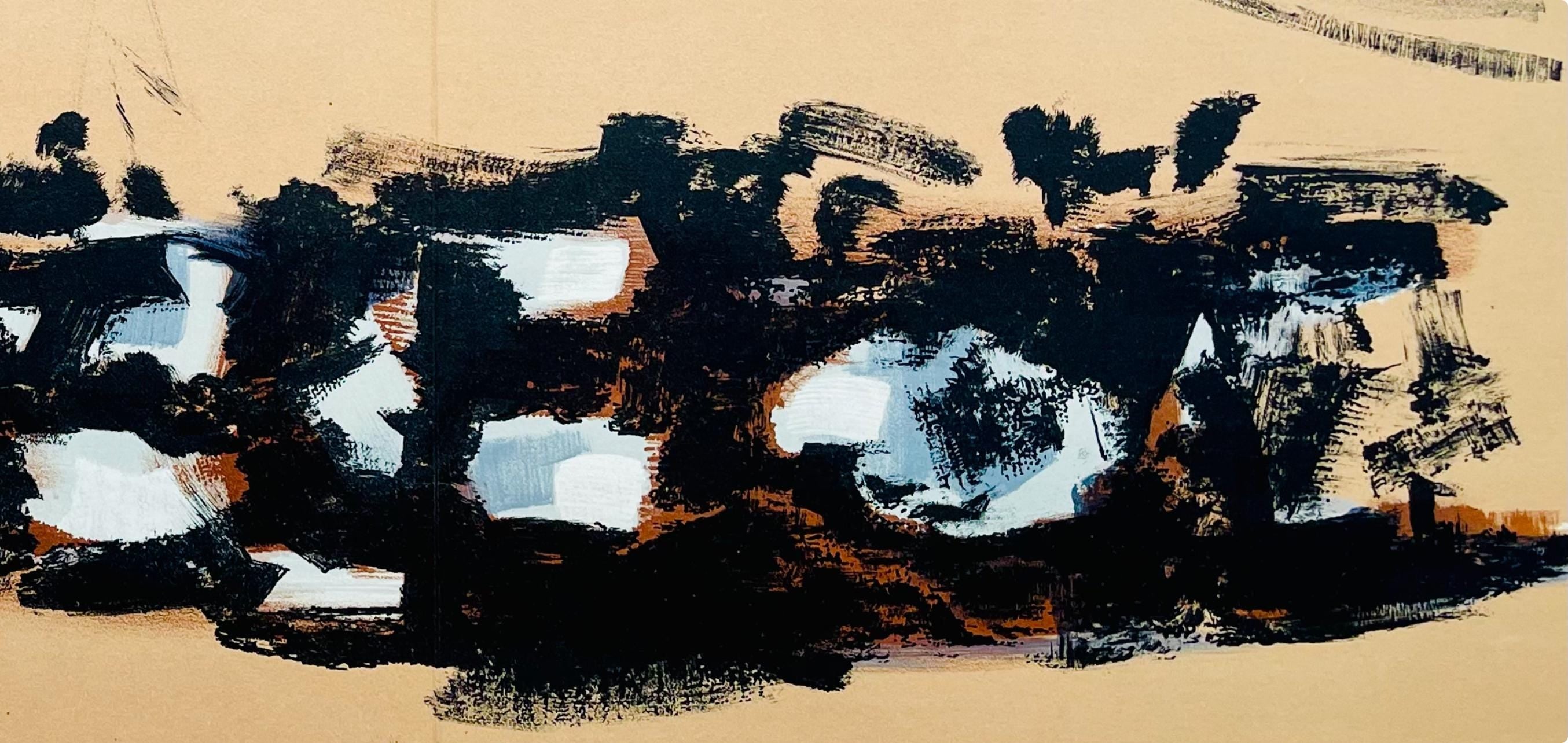 Pierre Tal-Coat, Composition, Derrière le miroir, Limited Edition Lithograph