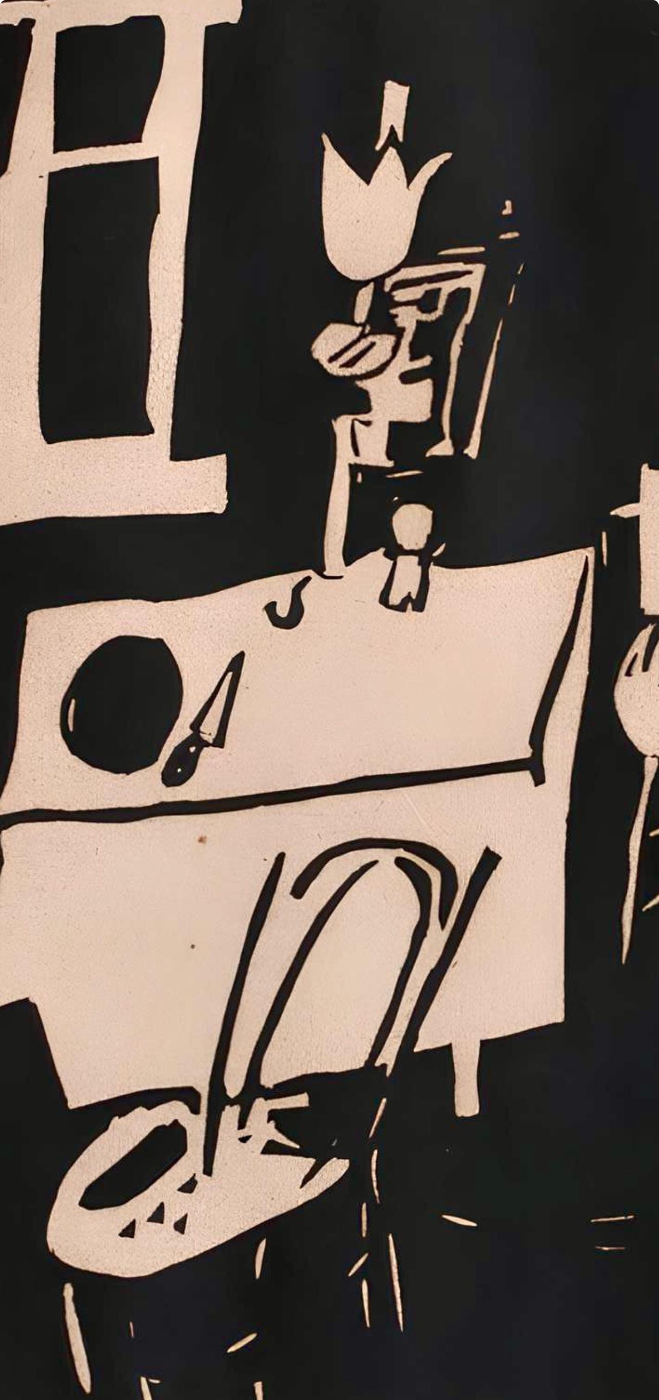 Jean Pougny, Composition, Pougny, dix linogravures originales, 1914-1920, Limited Edition Linocut