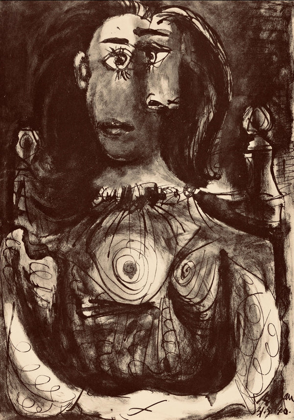 Pablo Picasso, Composition, Carnet de dessins de Picasso, Cahiers d’Art, Limited Edition Lithograph