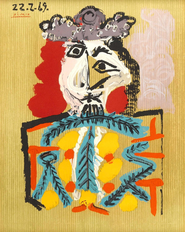 Pablo Picasso, Composition (Orozco 207-261), Vingt-Neuf Portraits Imaginaires, Limited Edition Lithograph