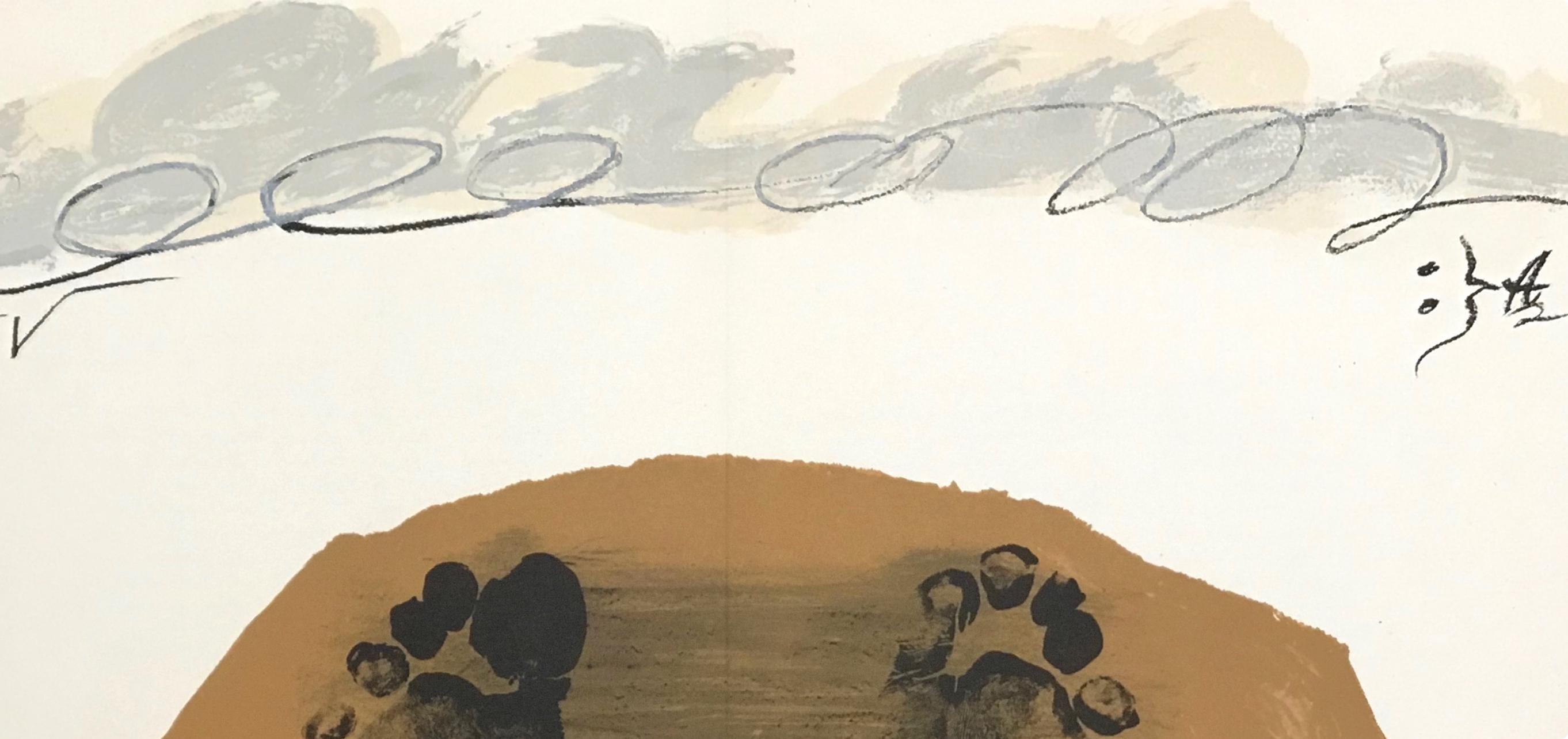 Antoni Tàpies, Composition, Derrière le miroir, Limited Edition Lithograph