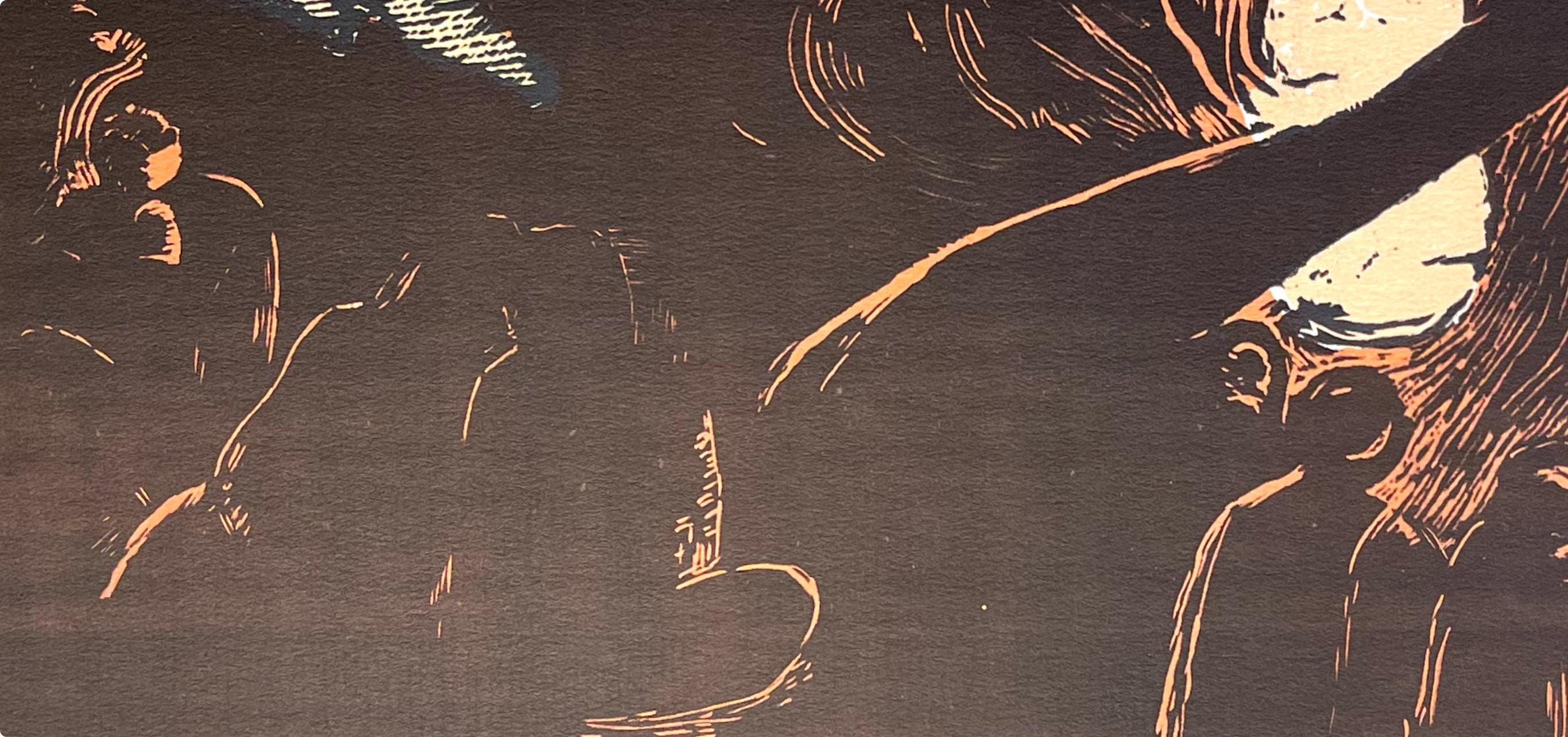 Paul Gauguin, The Devil Speaks (Mahna No Varua Ino), Gauguin, Limited Edition Woodcut