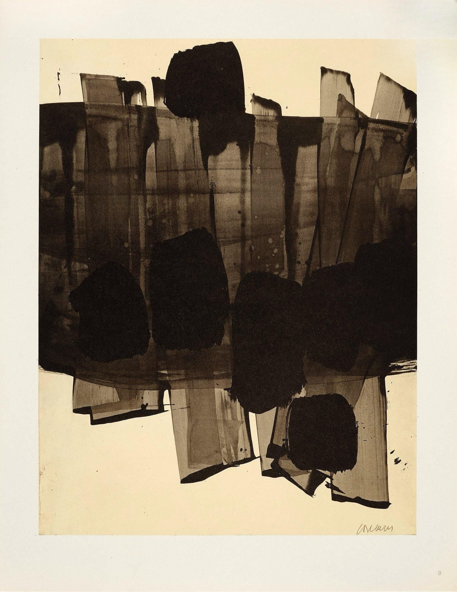 Pierre Soulages, Composition, Pierre Soulages, Peintres d'aujourd'hui, Limited Edition Lithograph