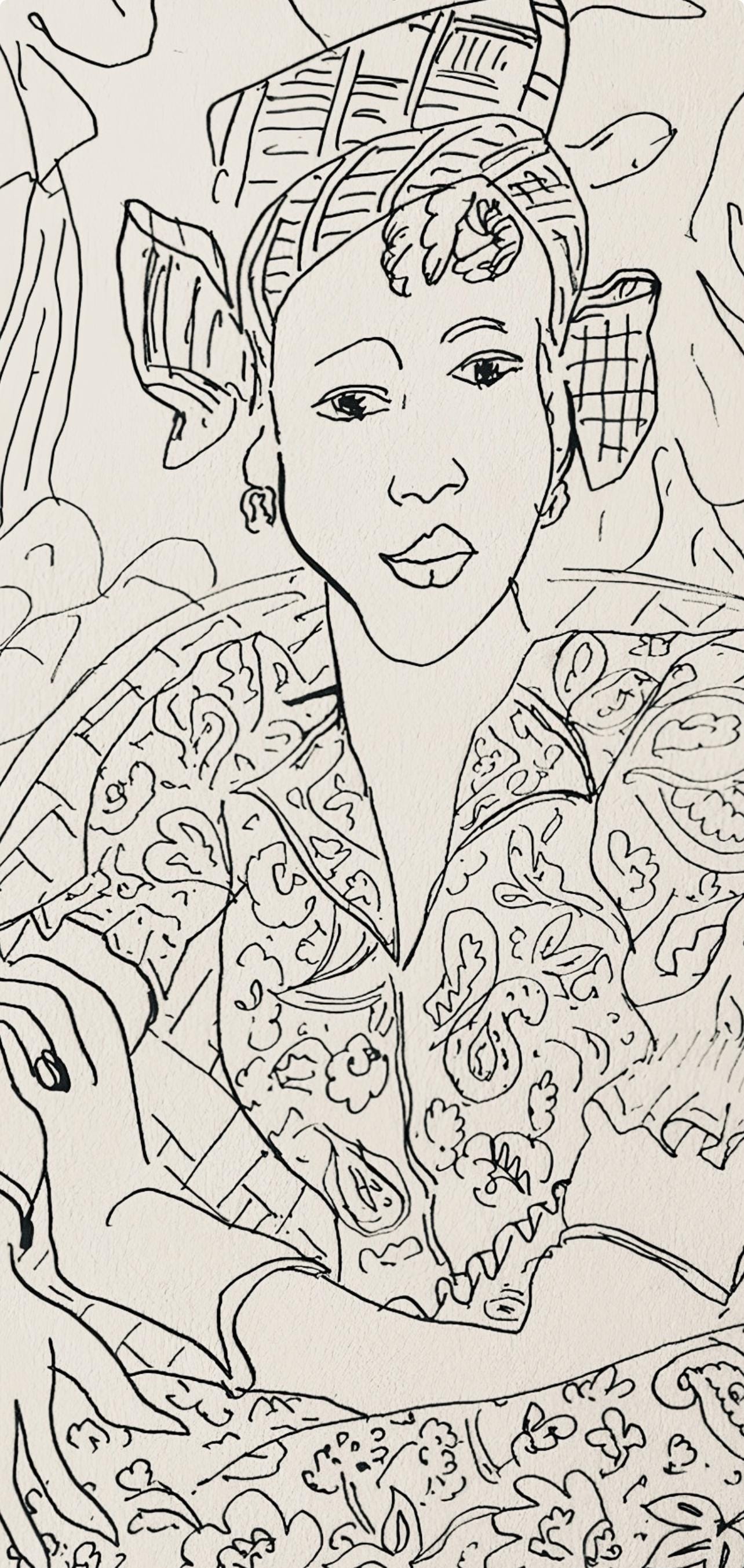 Henri Matisse, Composition, Dessins de Matisse, Hommage nº2, Limited Edition Lithograph