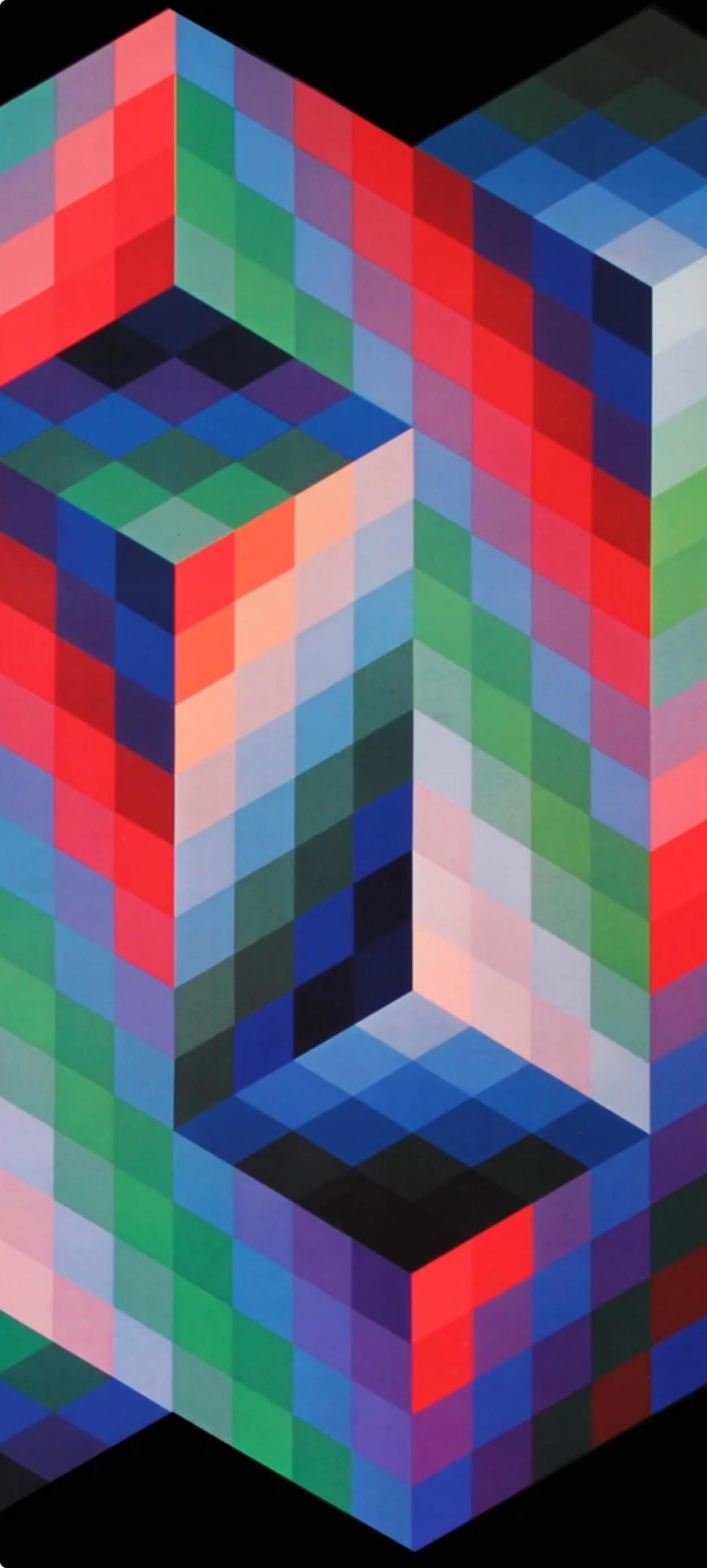 Victor Vasarely, Composition, Progressions II, Limited Edition Héliogravure