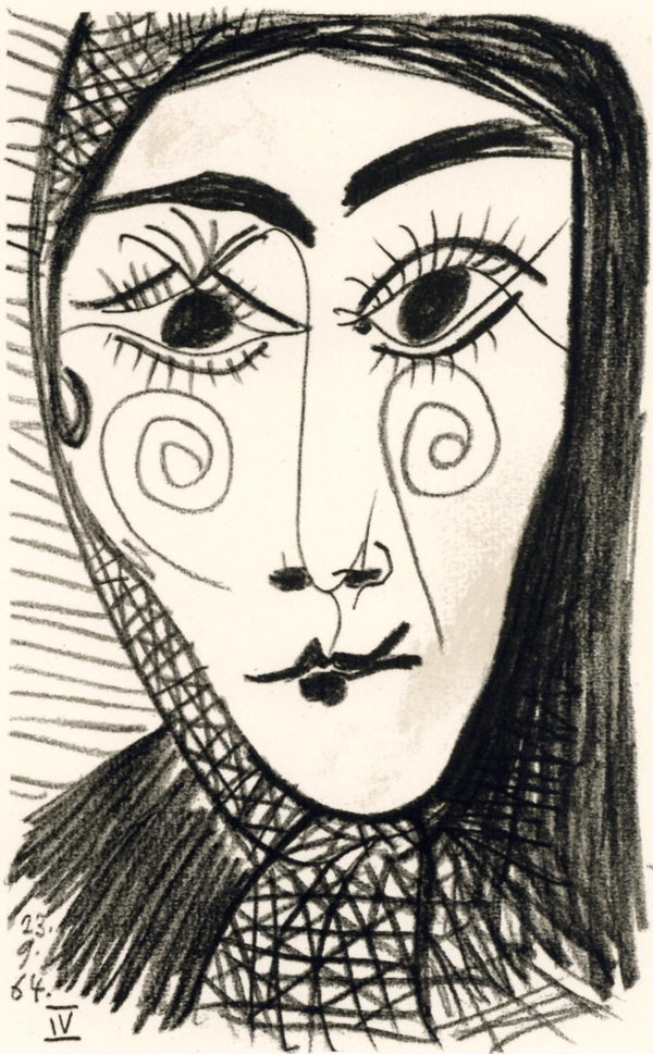 Pablo Picasso, Composition, Le Goût du Bonheur (Cramer 148; Bloch 2013), Limited Edition Mixed Media Lithograph