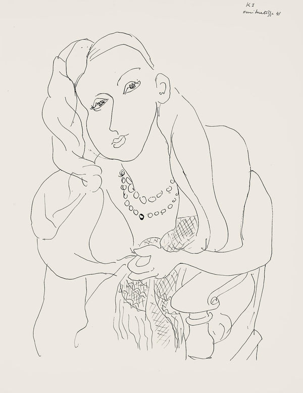 Henri Matisse, Série K, var. 1 (Duthuit 9), Henri Matisse, Dessins, Thèmes et variations, Limited Edition Lithograph