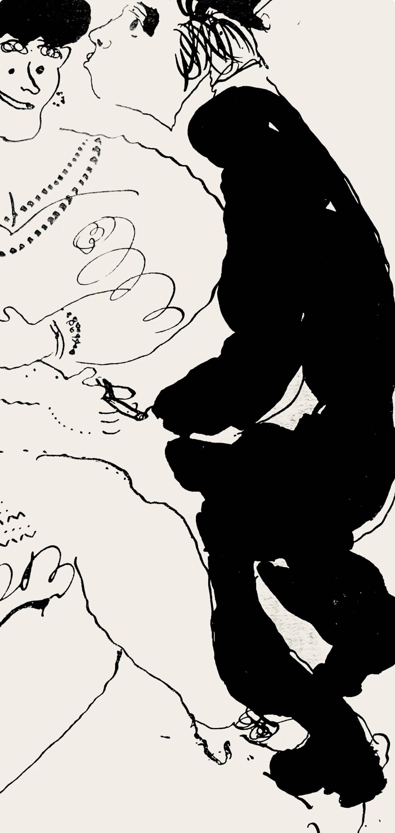 Marc Chagall, Composition, Suite Provinciale avec 92 dessins inédits de Marc Chagall, Limited Edition Lithograph