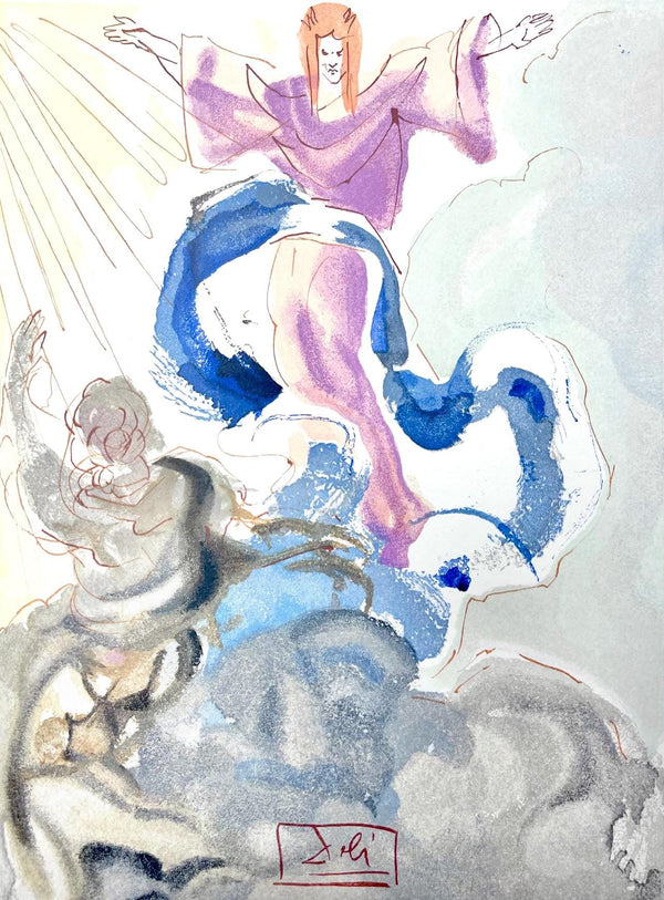 Salvador Dali, Paradies III (Field 189-200; Michler/Löpsinger 1039-1138), Die Göttliche Komödie, Signed, Limited Edition Woodcut