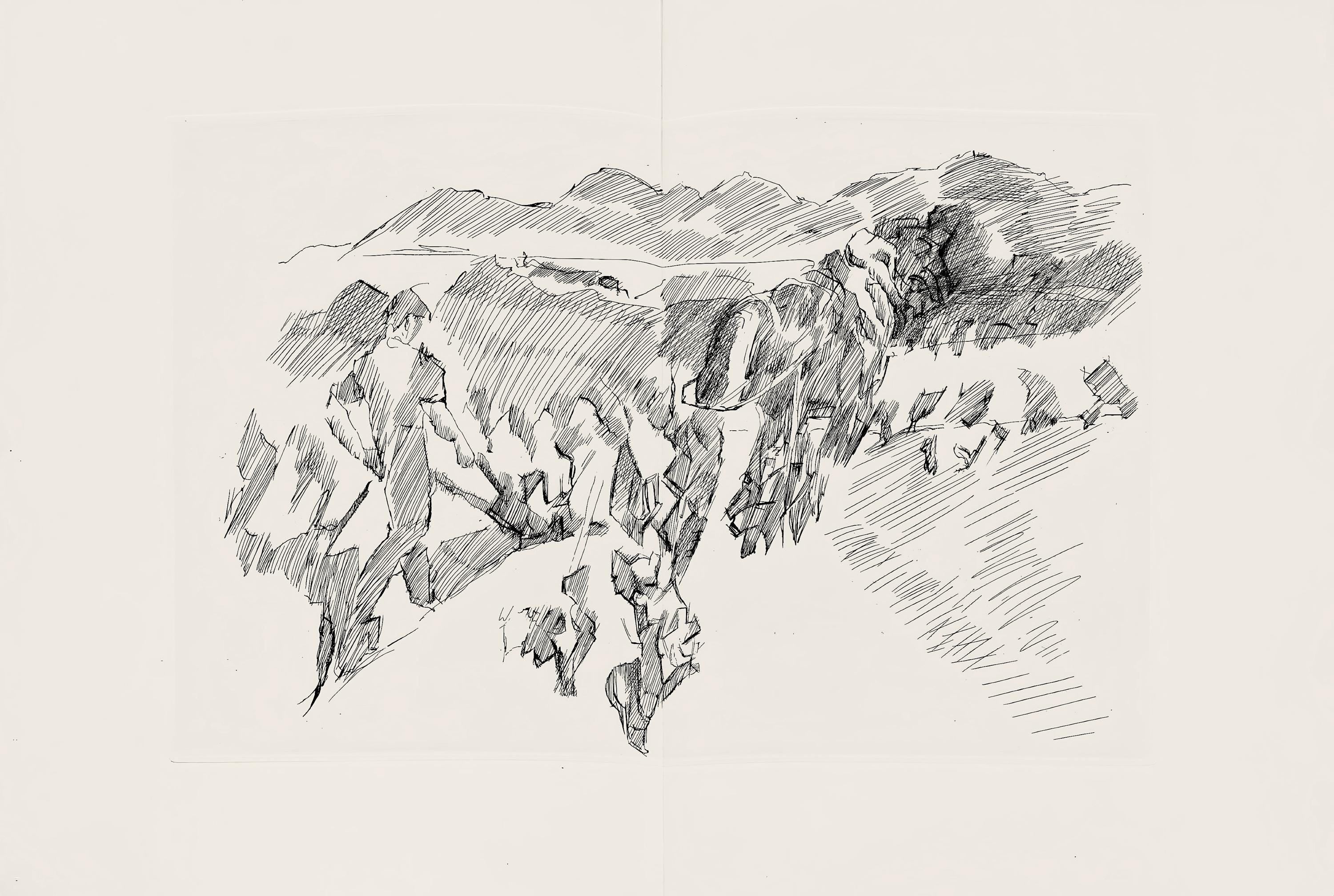 Jacques Villon, Composition (Ginestet/Pouillon 42-64), Hésiode, Les Travaux et les Jours, Limited Edition Etching