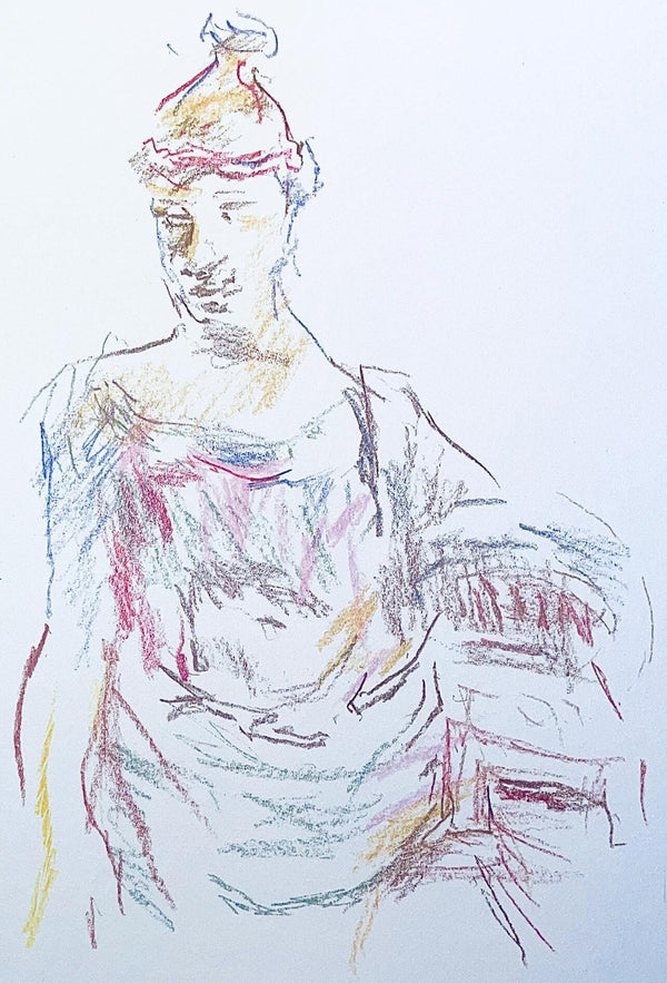 Oskar Kokoschka, Composition, Skizzenbuch der Italienischen Reise 1963, Limited Edition Lithograph