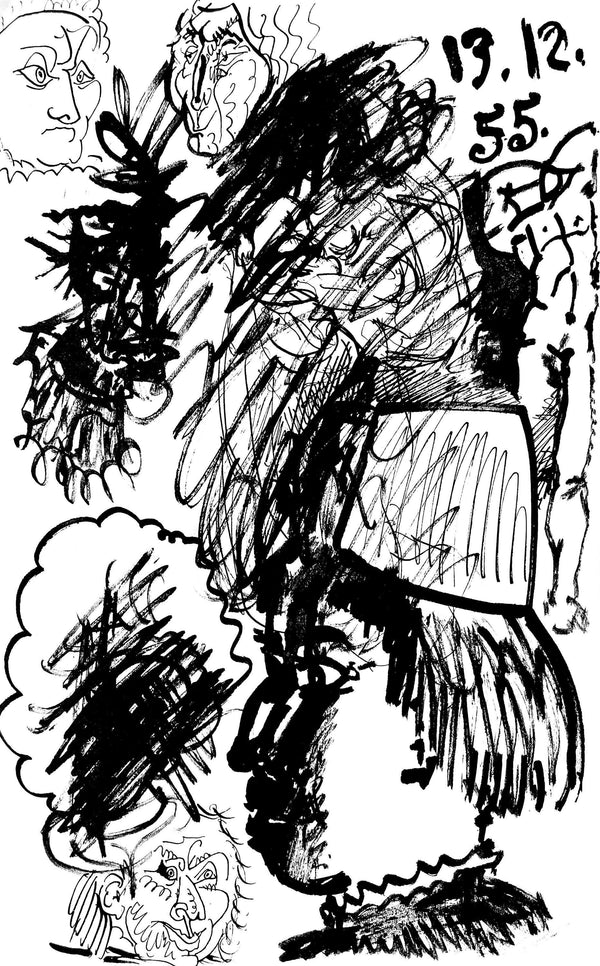 Pablo Picasso, Composition (Cramer 101), Carnet de la Californie, Limited Edition Lithograph