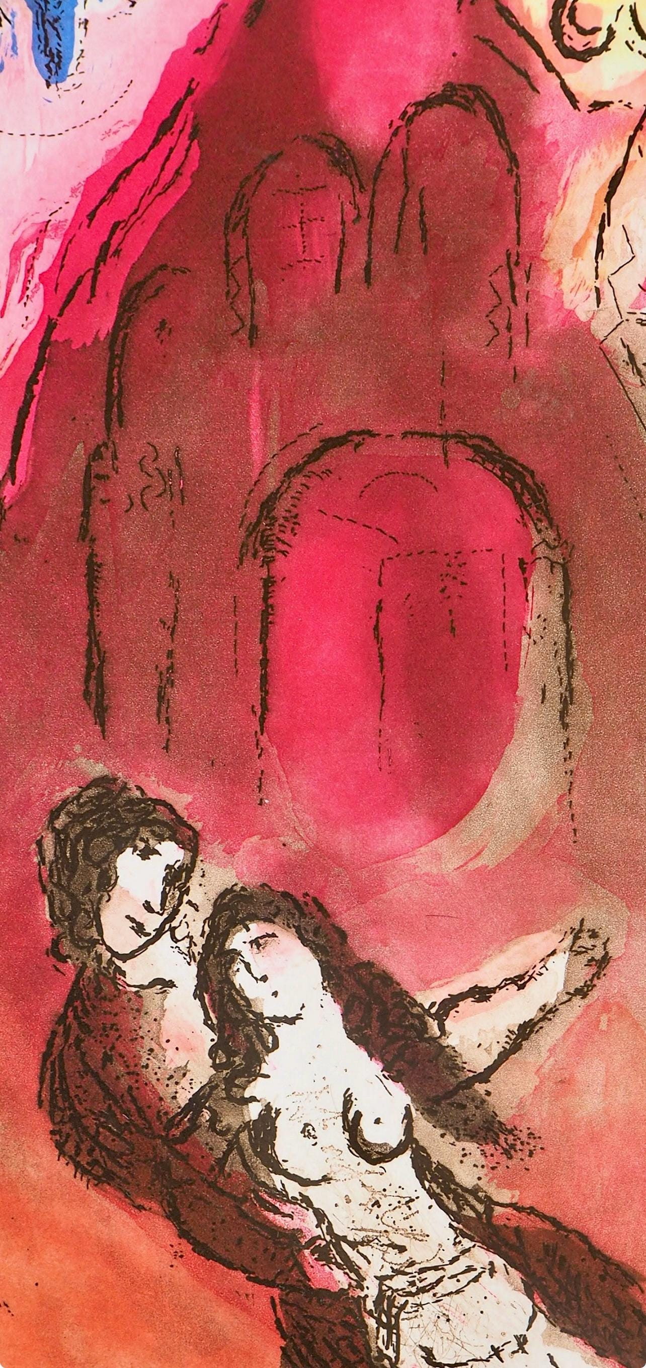Marc Chagall, Grenade (Cramer 51; Kornfeld 121), Paroles peintes I, Limited Edition Etching