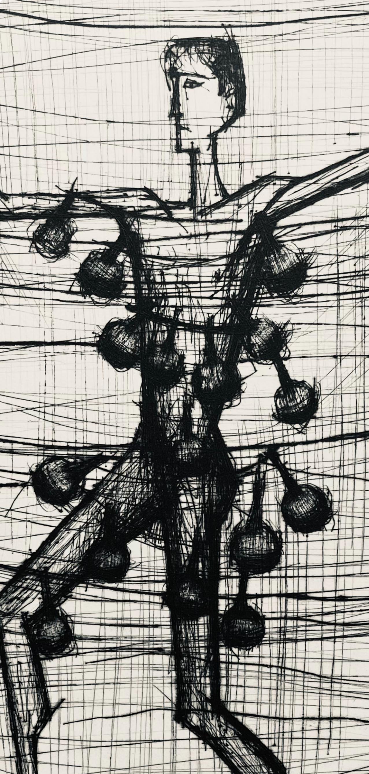 Bernard Buffet, Composition (Reinz 208-222), Voyages Fantastiques, Limited Edition Etching