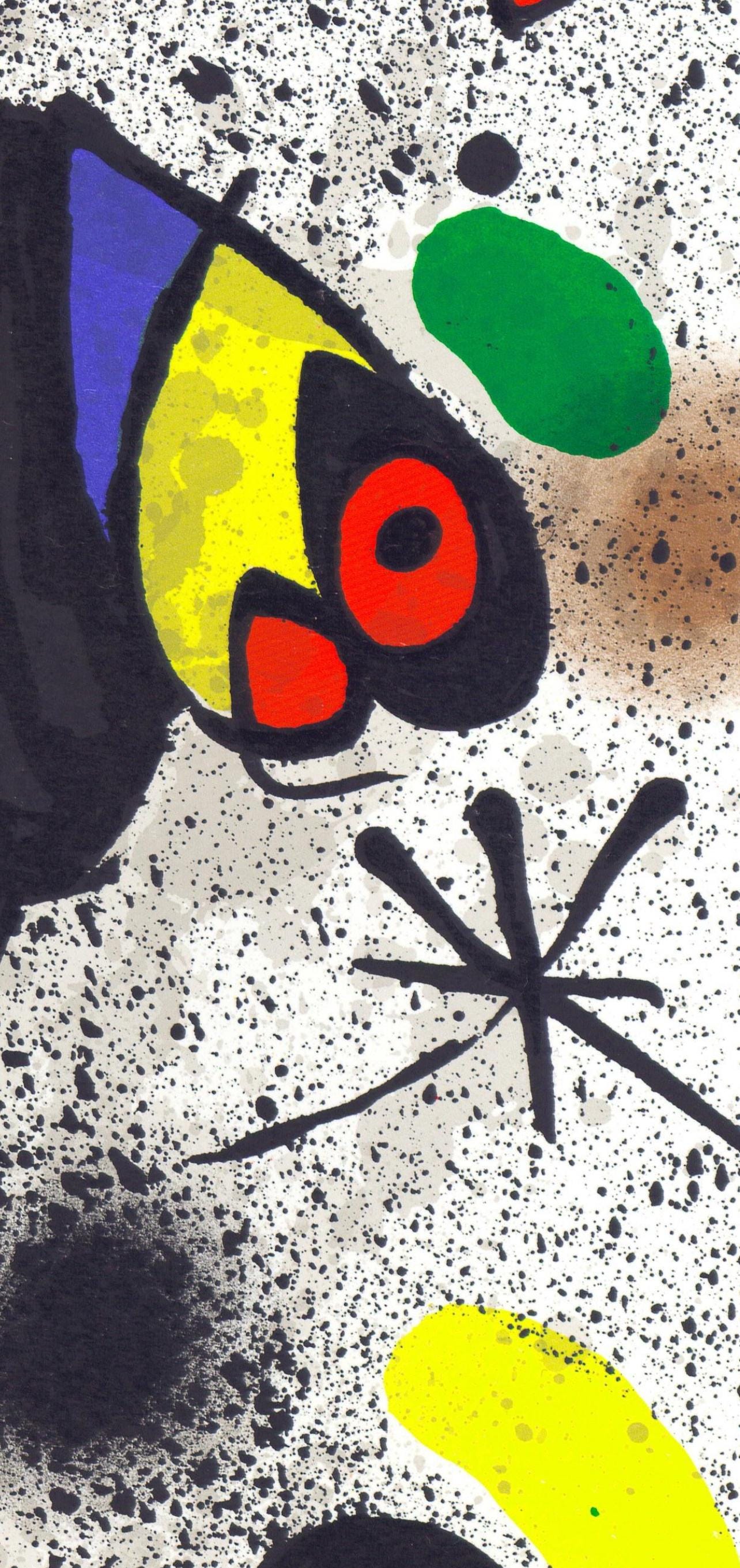 Joan Miró, Composition (Cramer 145; Mourlot, 738-740), Derrière le miroir, Limited Edition Lithograph