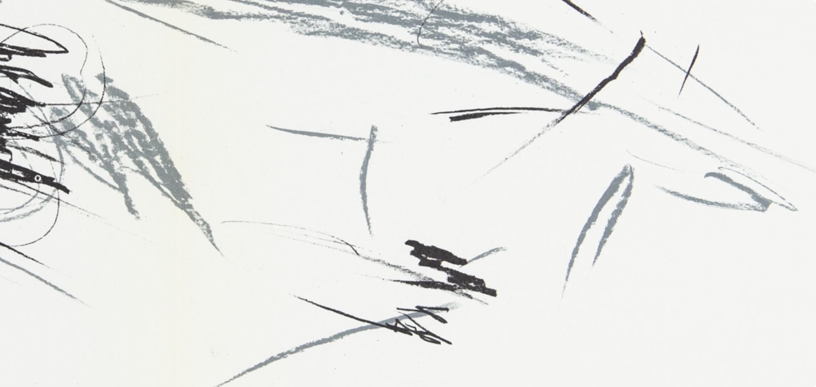 Jean Bazaine, Composition, Derrière le miroir, Limited Edition Lithograph