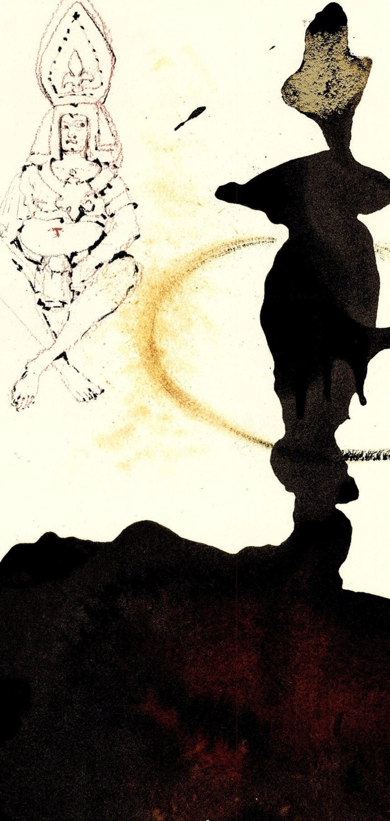 Salvador Dali, Composition (Michler/Löpsinger 1600; Field 69-3), Biblia Sacra, Limited Edition Lithograph