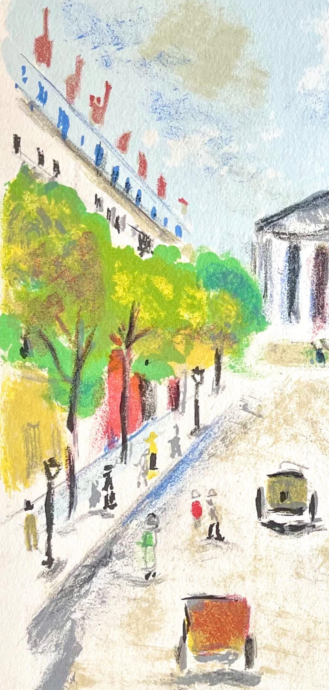 Maurice Utrillo, Rue Royale (La Madeleine), Paris Capitale, Limited Edition Lithograph