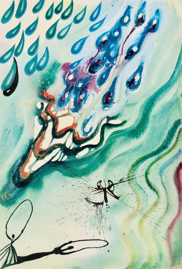 Salvador Dalí, Composition (Field 69-5, A-M), Alice's Adventures in Wonderland, Limited Edition Héliogravure