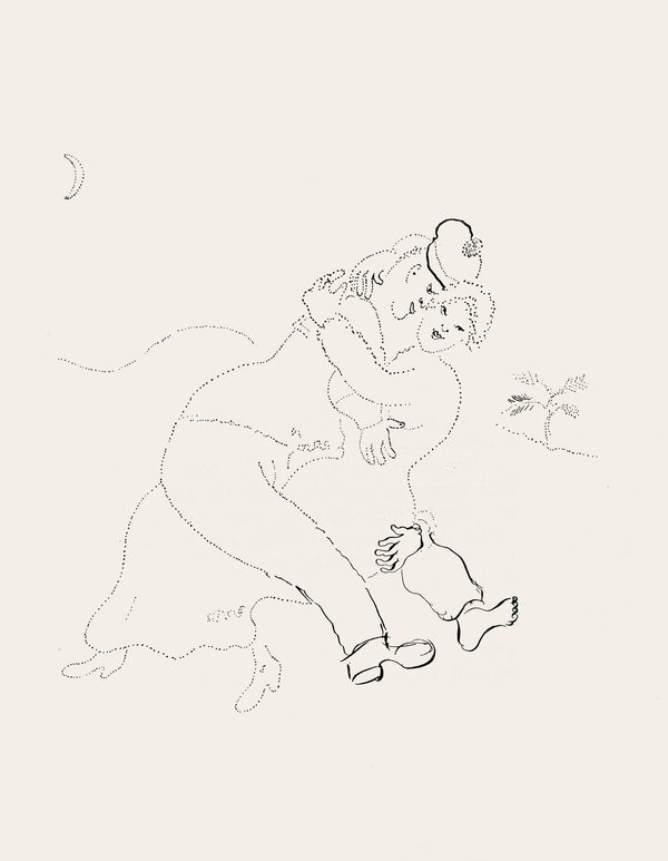 Marc Chagall, Composition, Suite Provinciale avec 92 dessins inédits de Marc Chagall, Limited Edition Lithograph