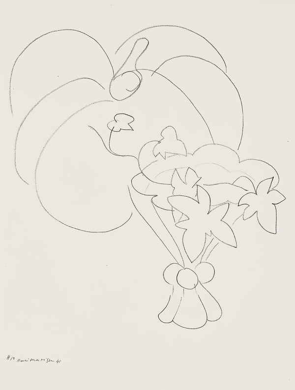 Henri Matisse, Série H, var. 10 (Duthuit 9), Henri Matisse, Dessins, Thèmes et variations, Limited Edition Lithograph