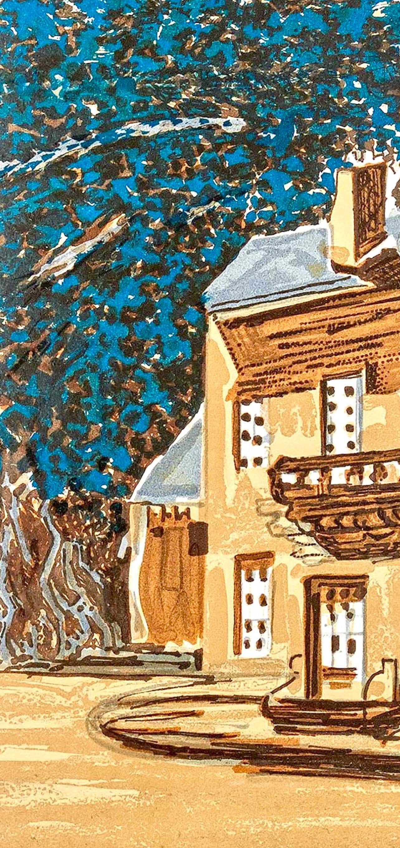 Georges Braque, Decor pour Les Facheux (Mourlot 107), Regards sur Paris, Limited Edition Lithograph