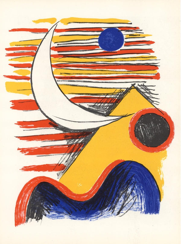 Alexander Calder, Composition, Derrière le miroir, Limited Edition Lithograph