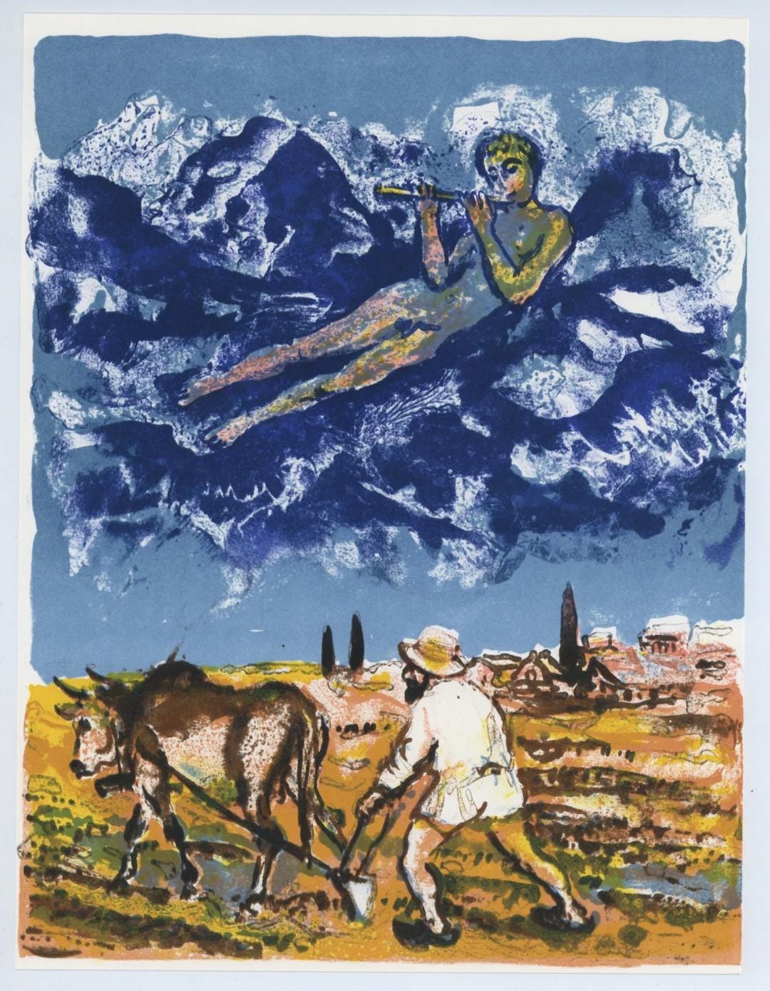 Walter Spitzer, Composition, L'Odyssée, Limited Edition Lithograph