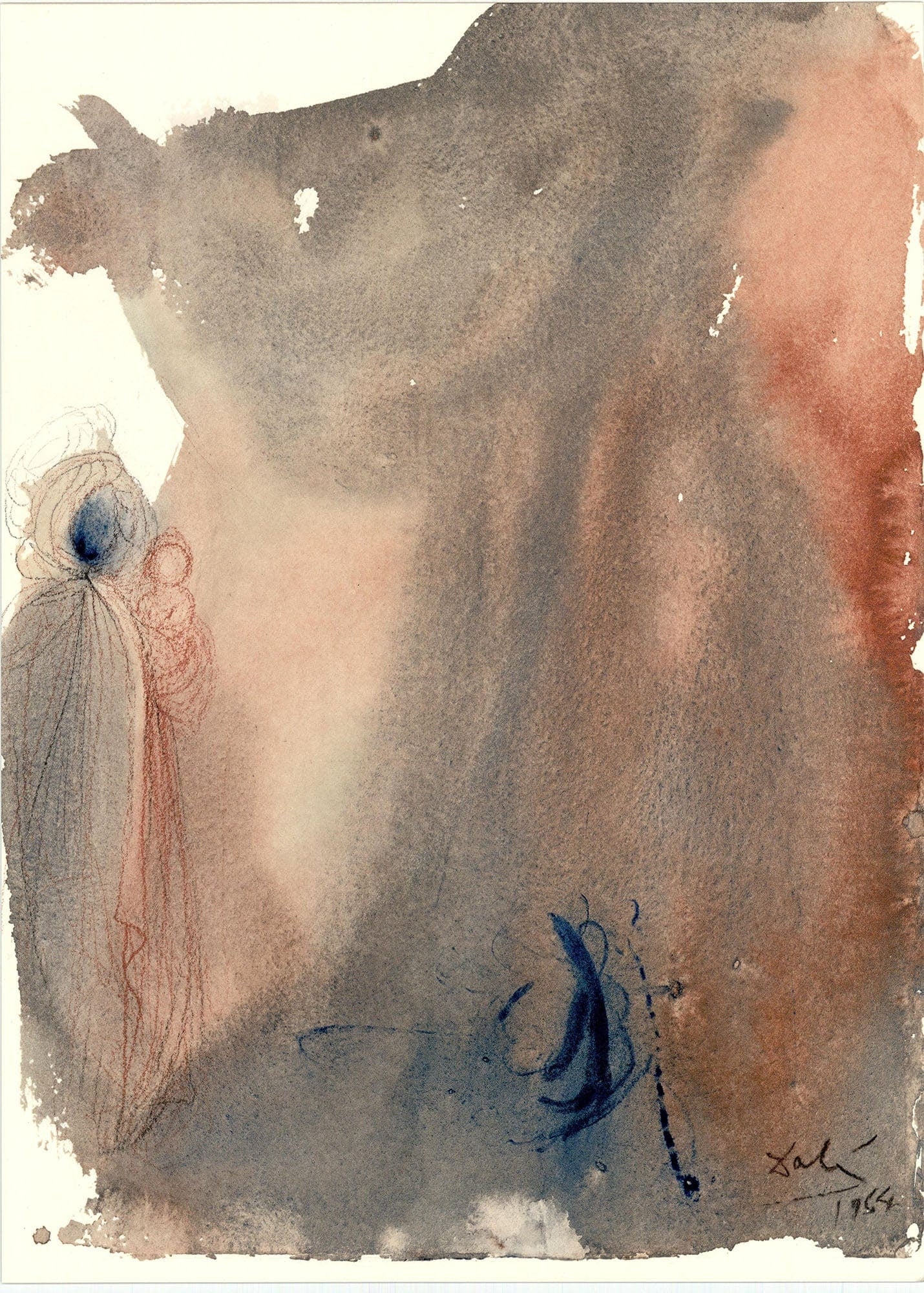 Salvador Dali, Composition (Michler/Löpsinger 1600; Field 69-3), Biblia Sacra, Limited Edition Lithograph