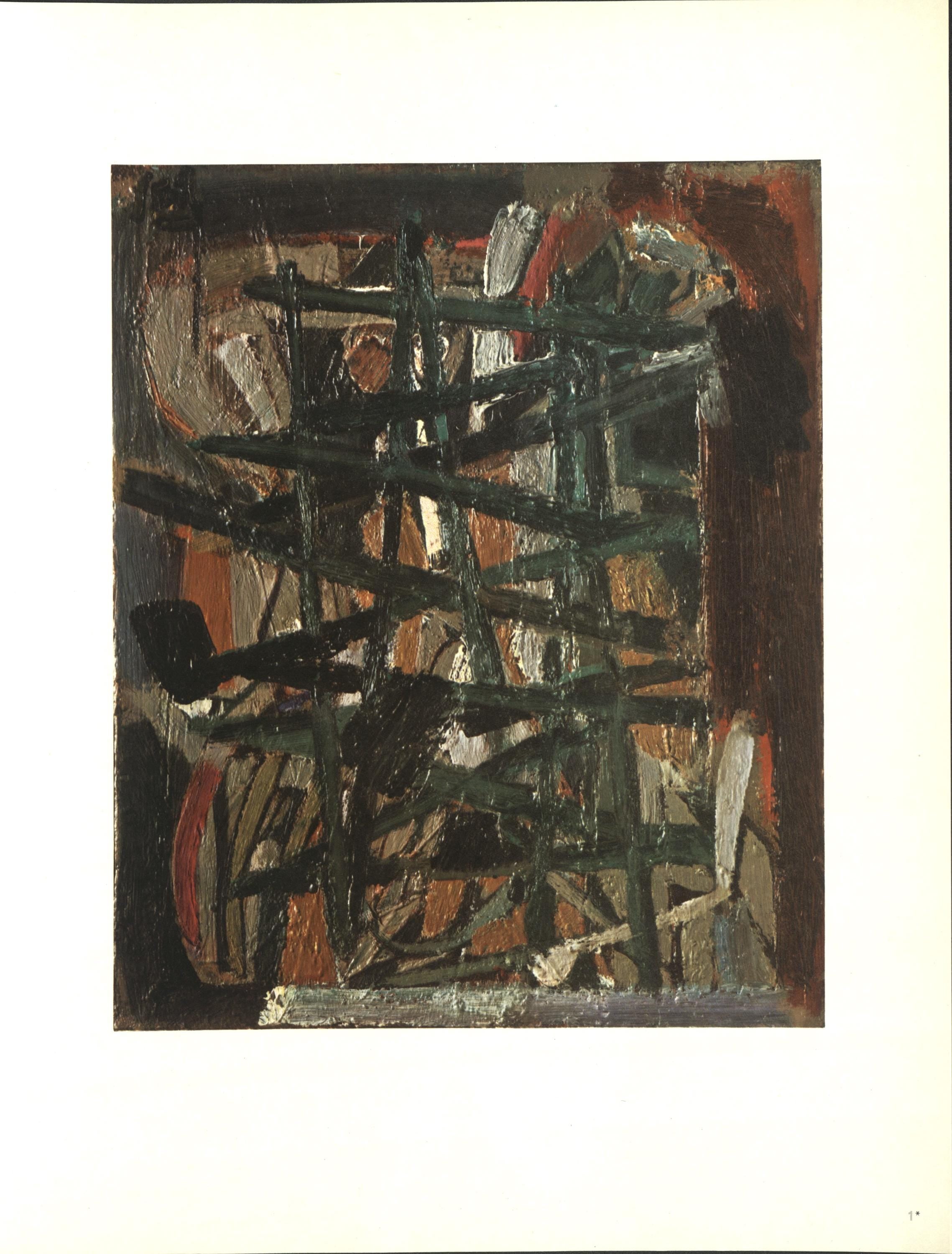 Nicolas de Staël, Composition, Nicolas de Staël, Peintres d'aujourd'hui, Limited Edition Lithograph