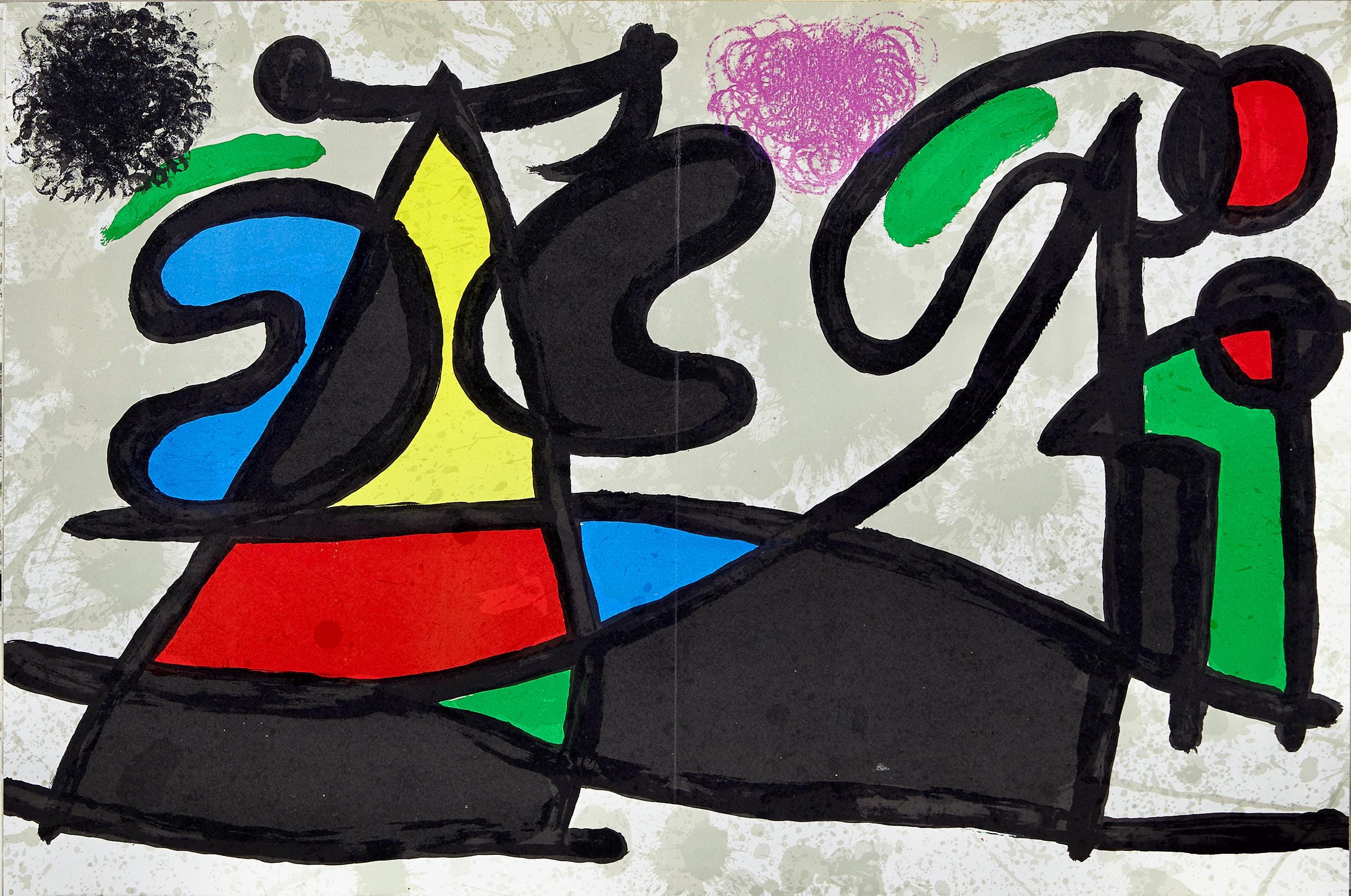 Joan Miró, Composition, Derrière le miroir, Limited Edition Lithograph