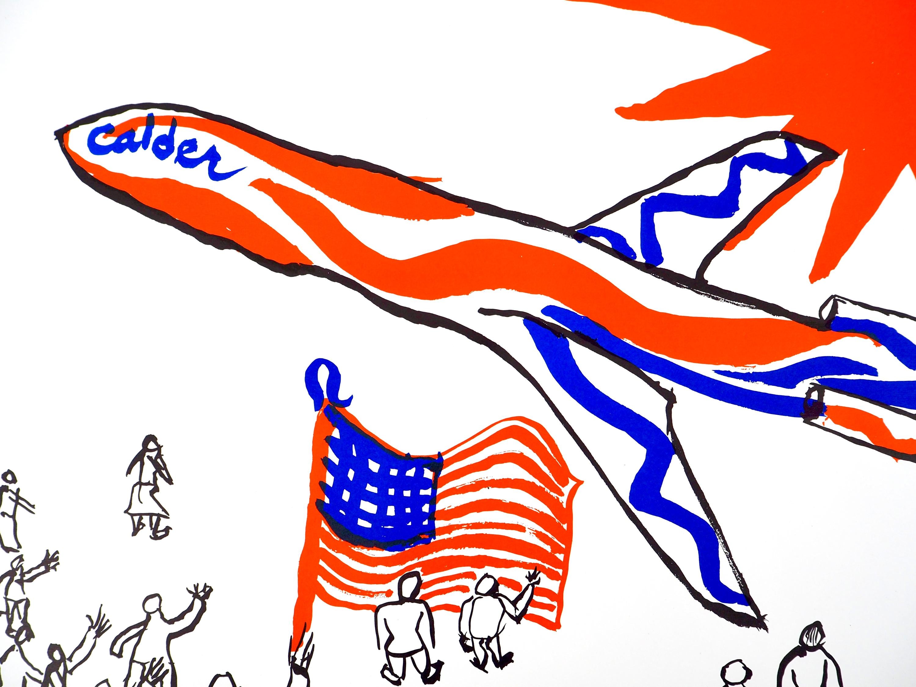 Alexander Calder, Composition, Braniff International Airways Flying Colors Collection, Limited Edition Lithograph