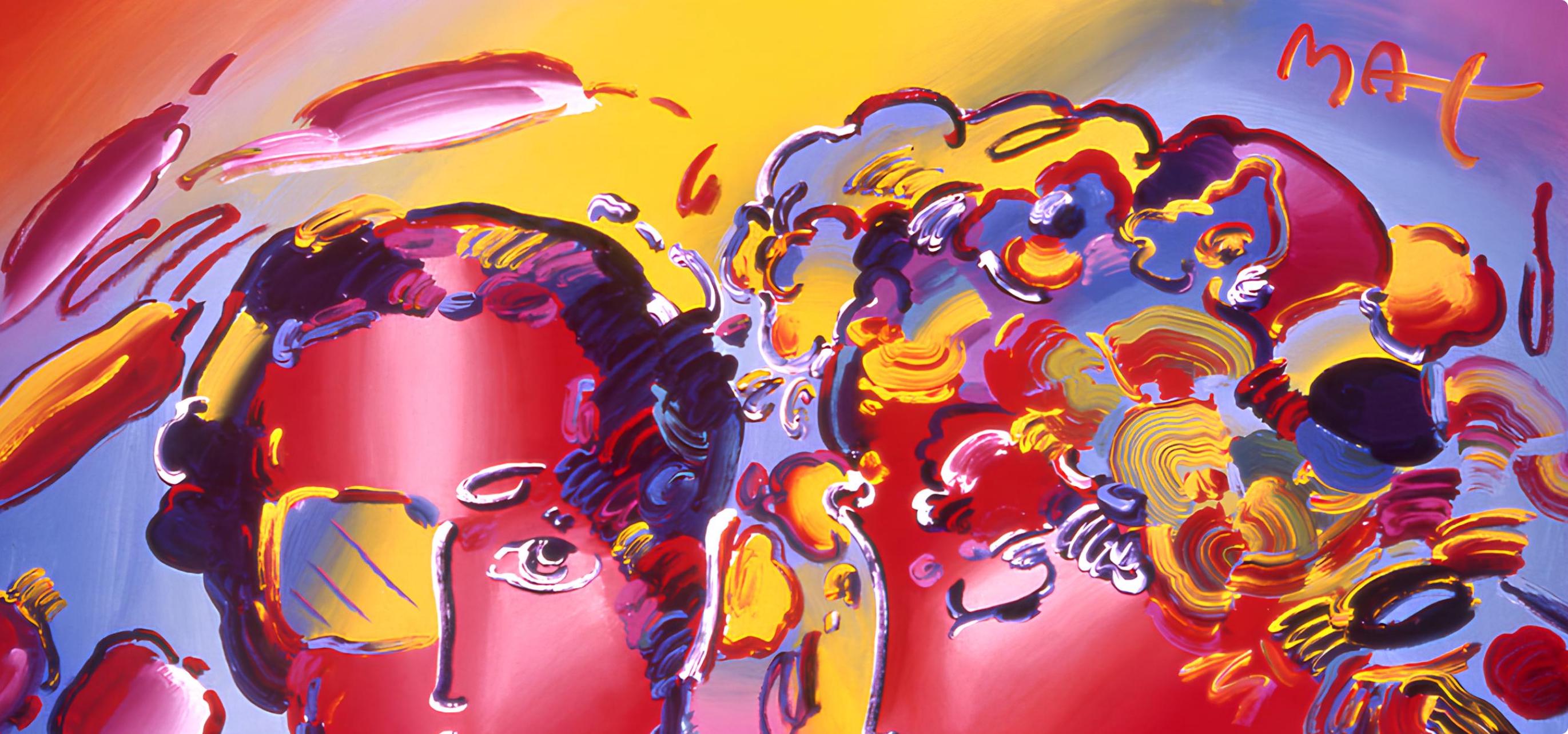 Peter Max, Zero in Love, 2000, Hand Signed, Official Edition Offset Lithograph