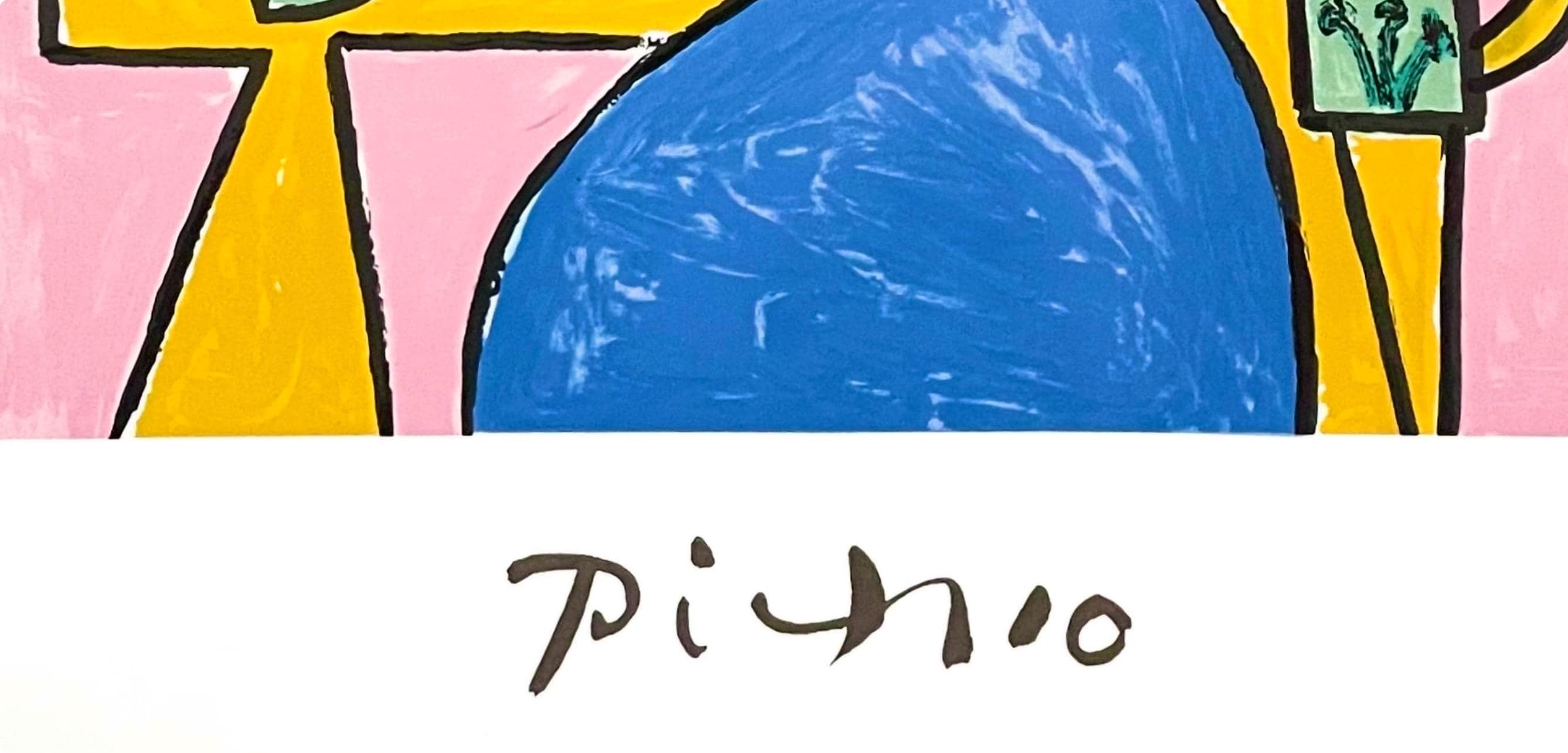 Pablo Picasso, Femme Assise à la Robe Bleue, Marina Picasso Collection, Official Limited Edition Lithograph