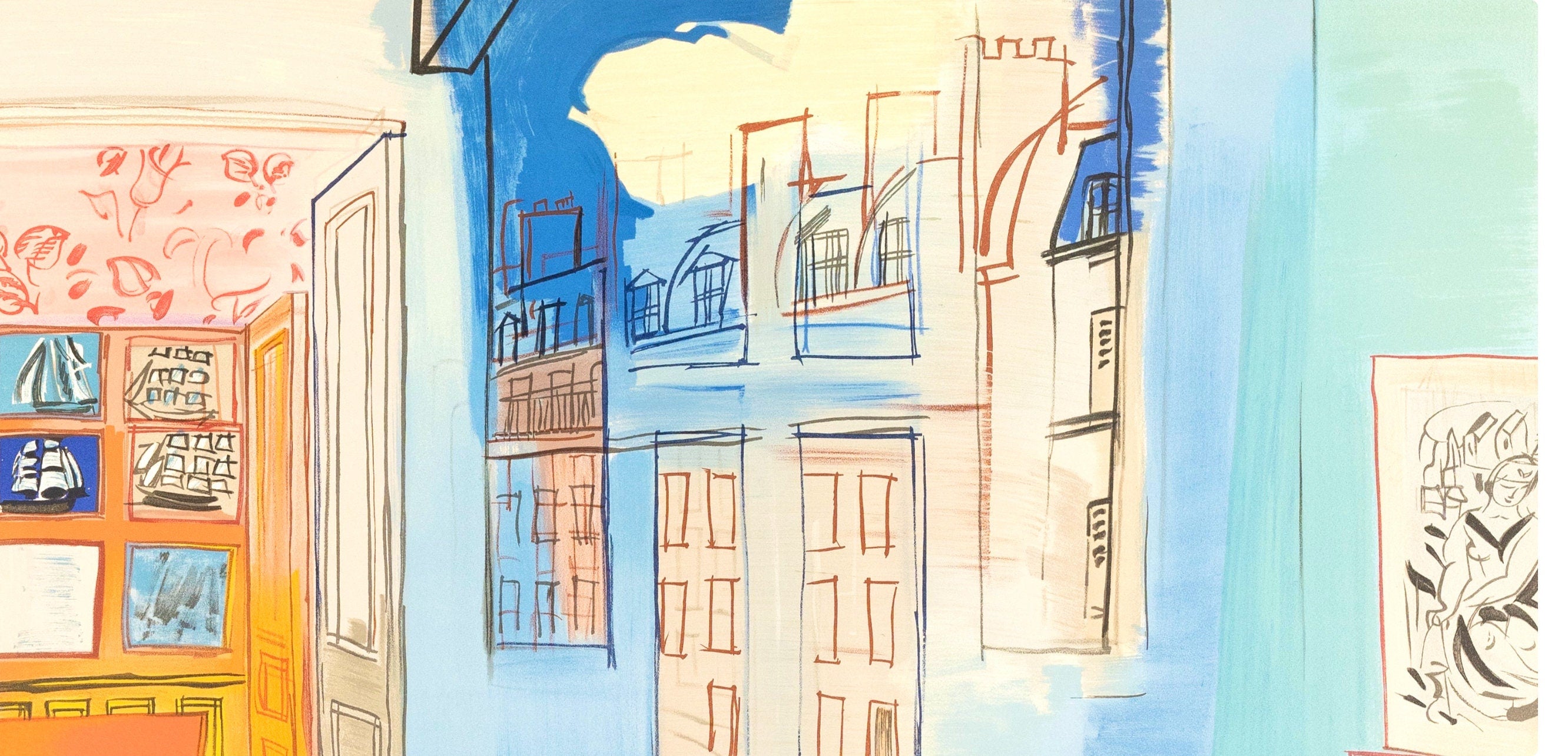 Raoul Dufy, L’atelier de Impasse Guelma, Raoul Dufy, Collection Pierre Lévy, Limited Edition Lithograph