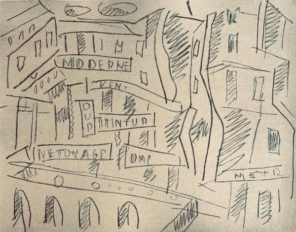 Fernand Léger, Verdun: La Place d'Armes, Fernand Léger, Dessins de Guerre, Limited Edition Lithograph