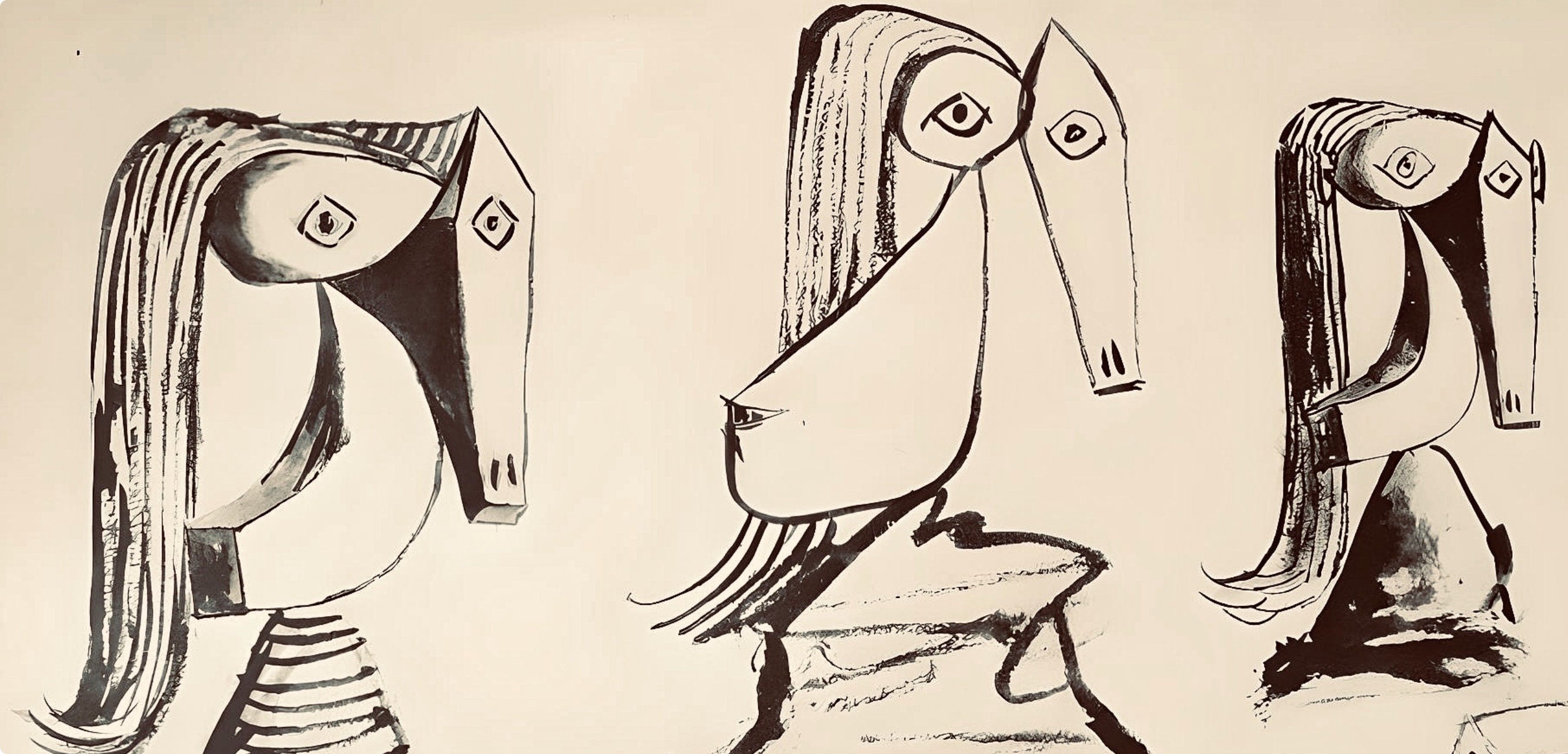 Pablo Picasso, Composition, Carnet de dessins de Picasso, Cahiers d’Art, Limited Edition Lithograph