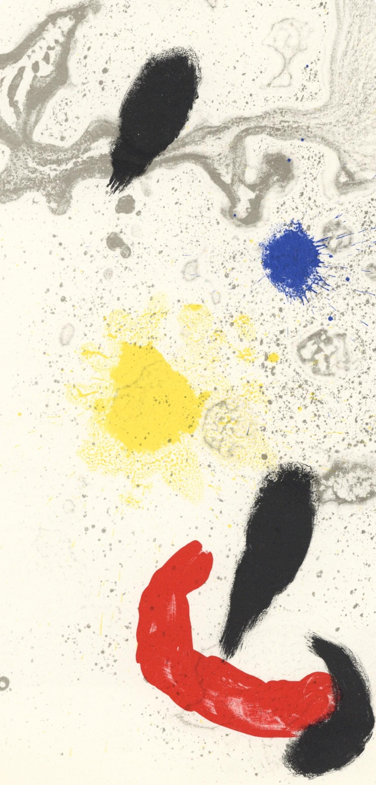 Joan Miró, Composition (Cramer 83; Mourlot 340-347), Derrière le miroir, Limited Edition Lithograph